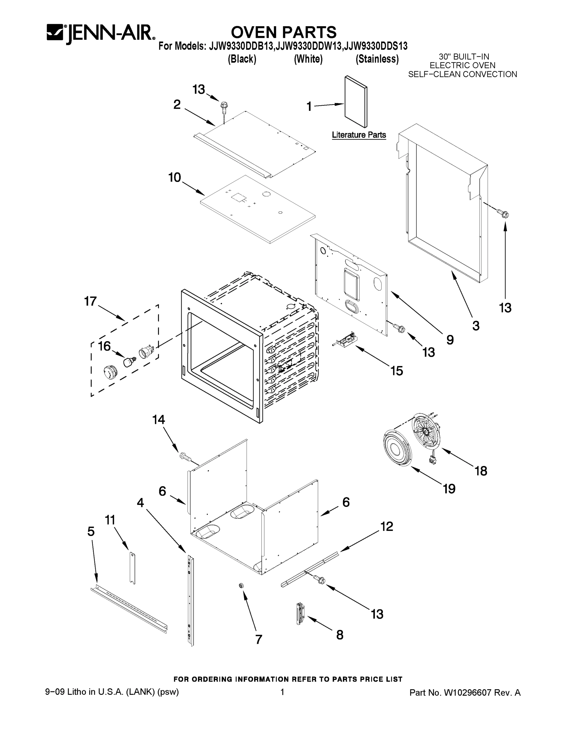 01 - OVEN PARTS