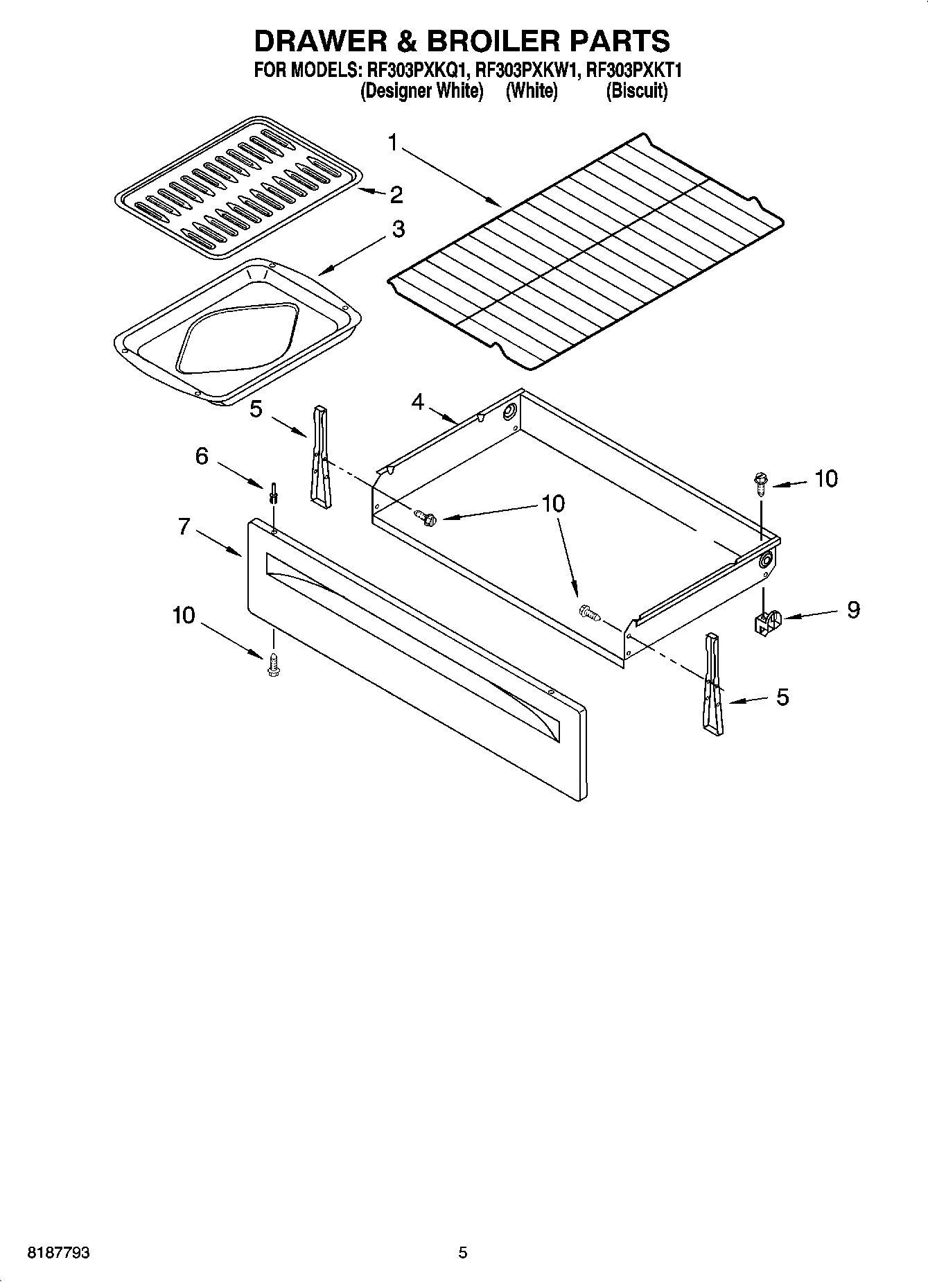04 - DRAWER & BROILER PARTS