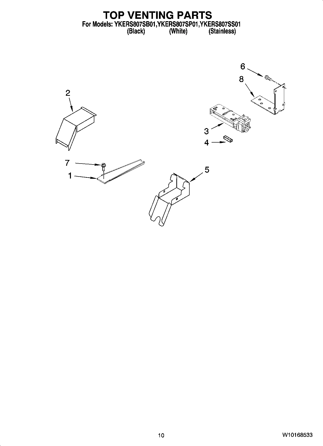 07 - TOP VENTING PARTS, OPTIONAL PARTS