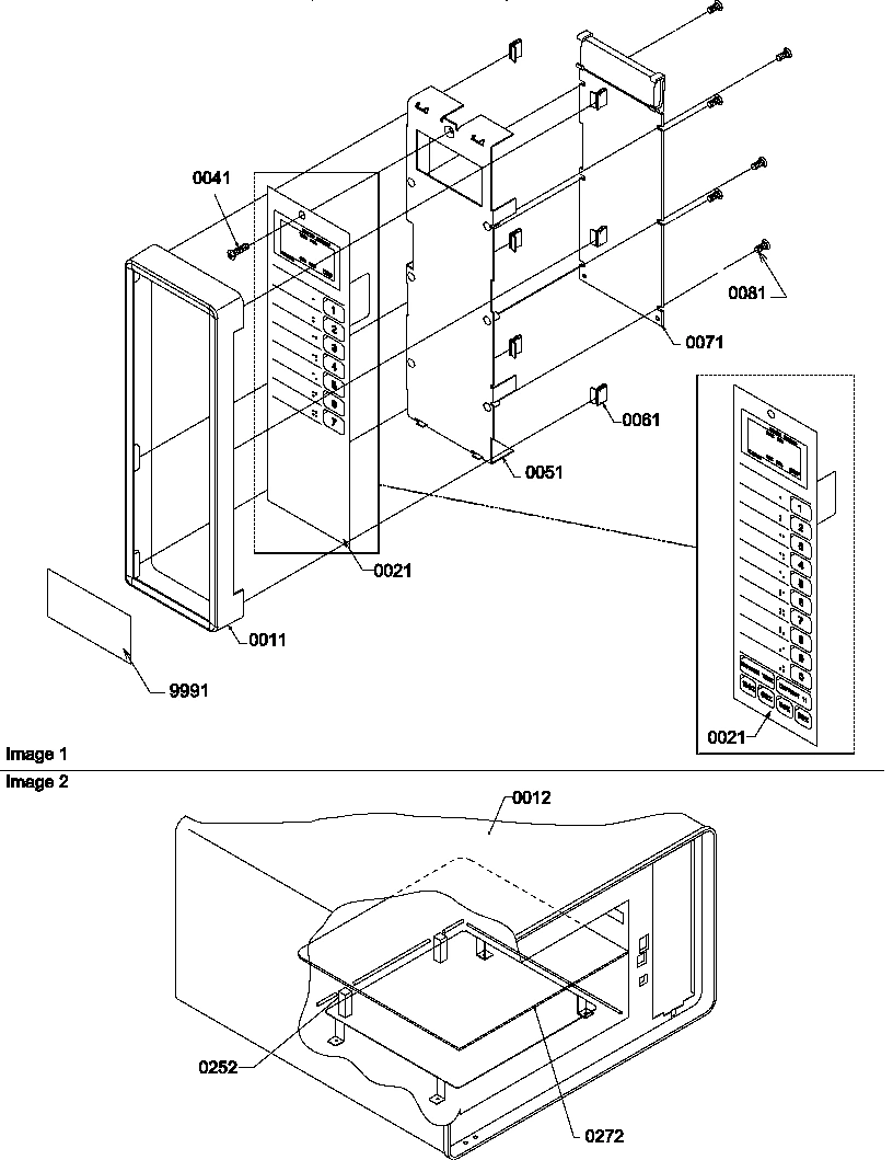 01 - CONTROL PANEL & SHELF ASSY