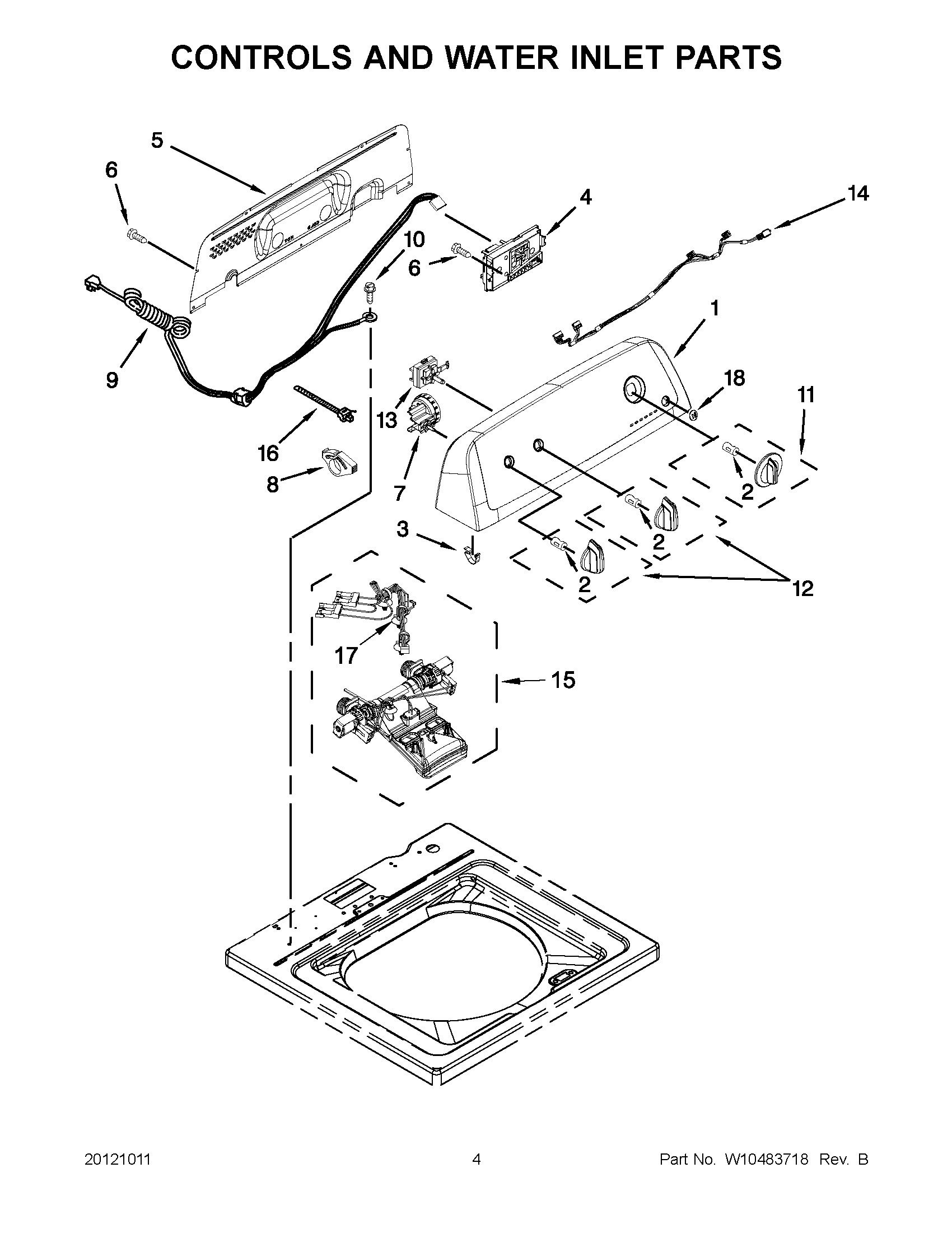 02 - CONTROLS AND WATER INLET PARTS