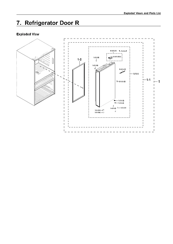 Right Refrigerator Door Parts