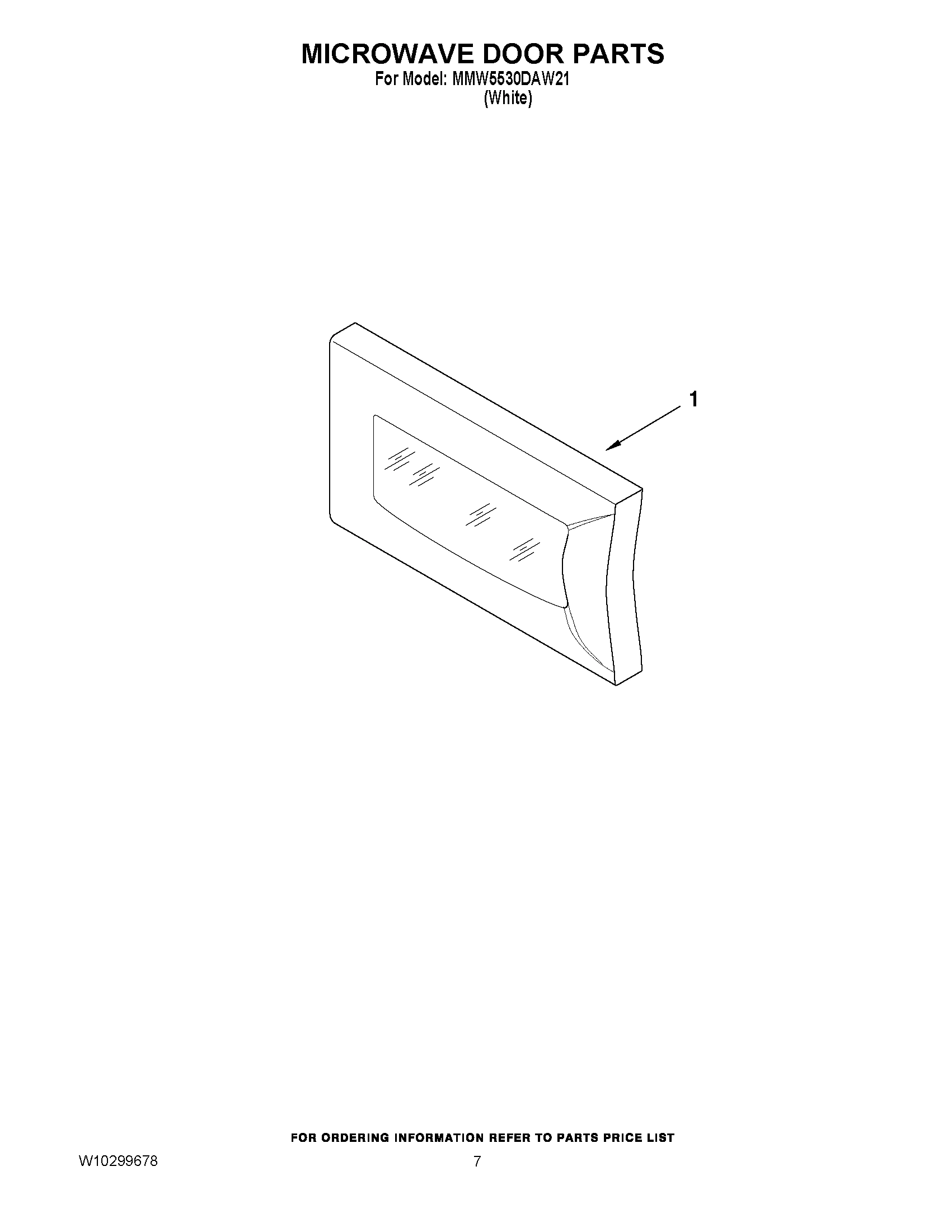 05 - MICROWAVE DOOR PARTS