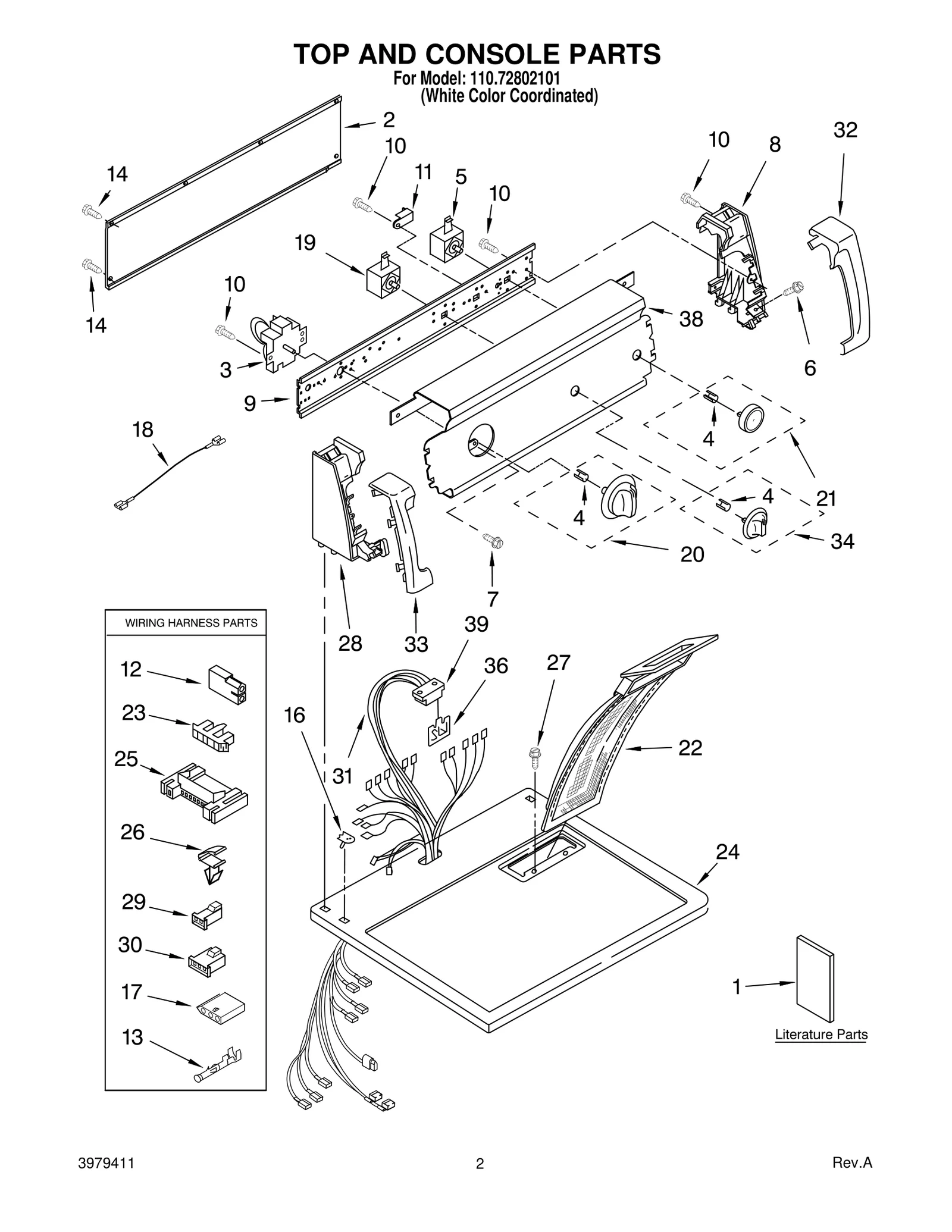 TOP AND CONSOLE PARTS