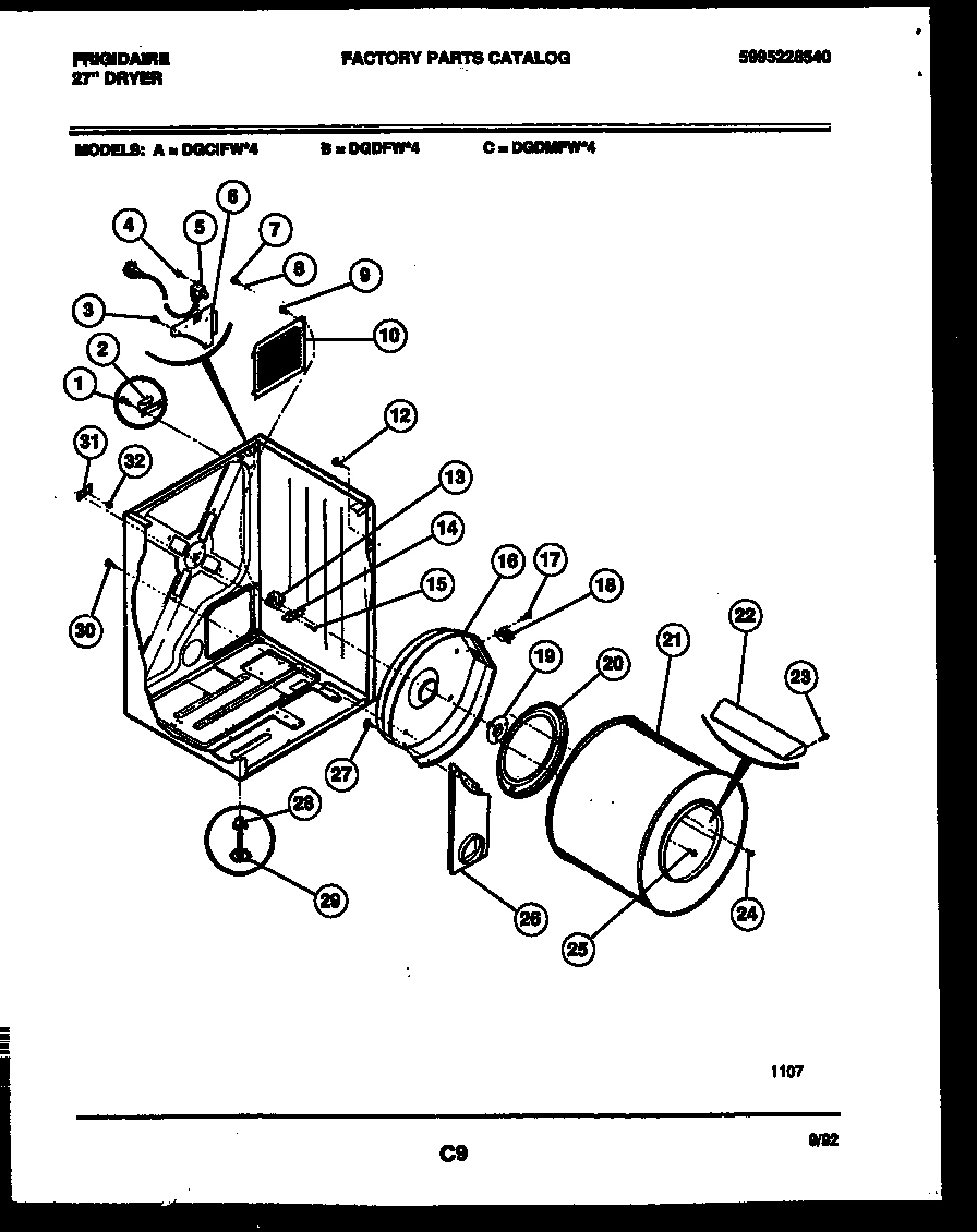02 - CABINET AND COMPONENT PARTS