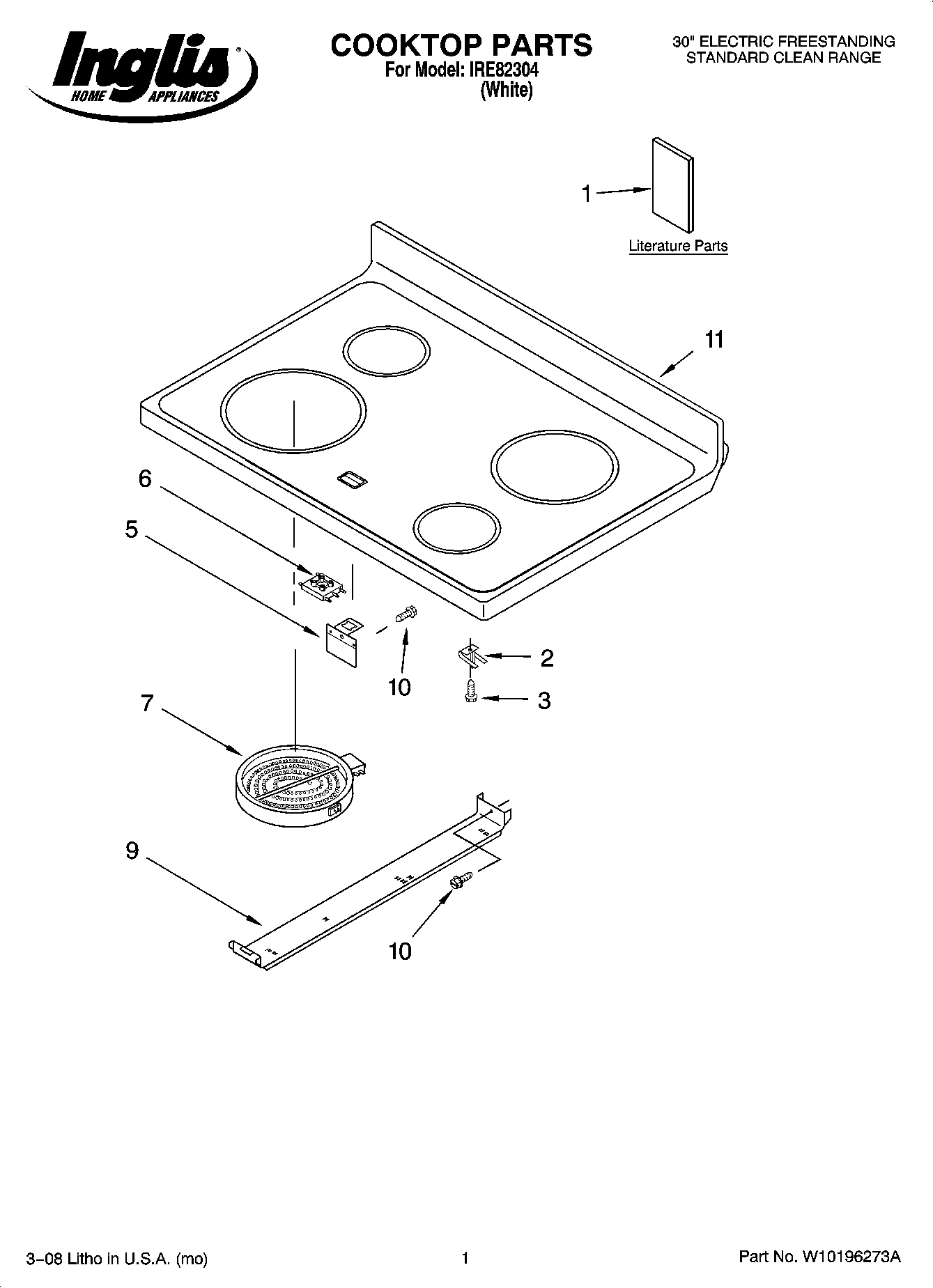 01 - COOKTOP PARTS