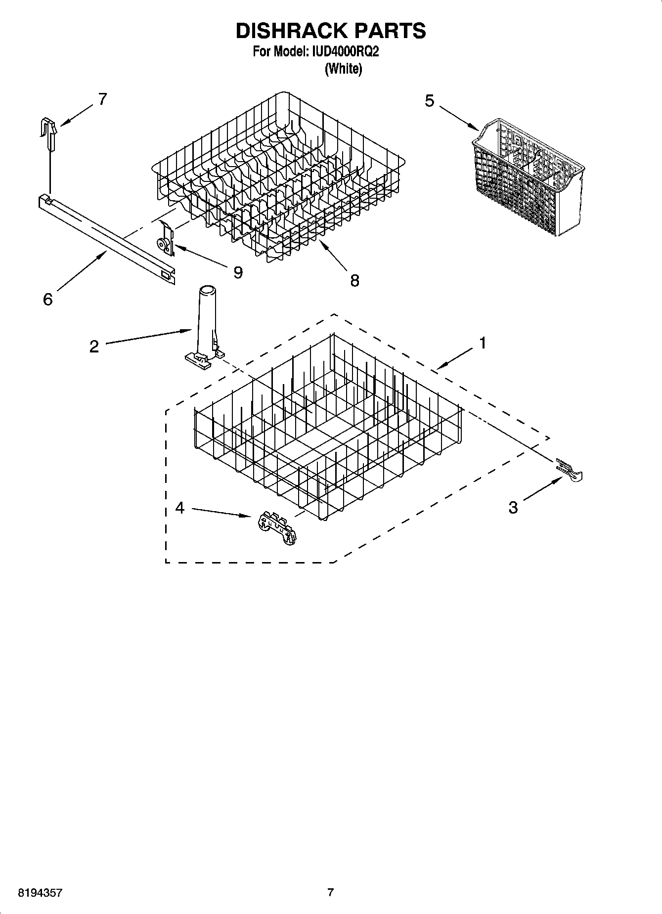 06 - DISHRACK PARTS, OPTIONAL PARTS (NOT INCLUDED)