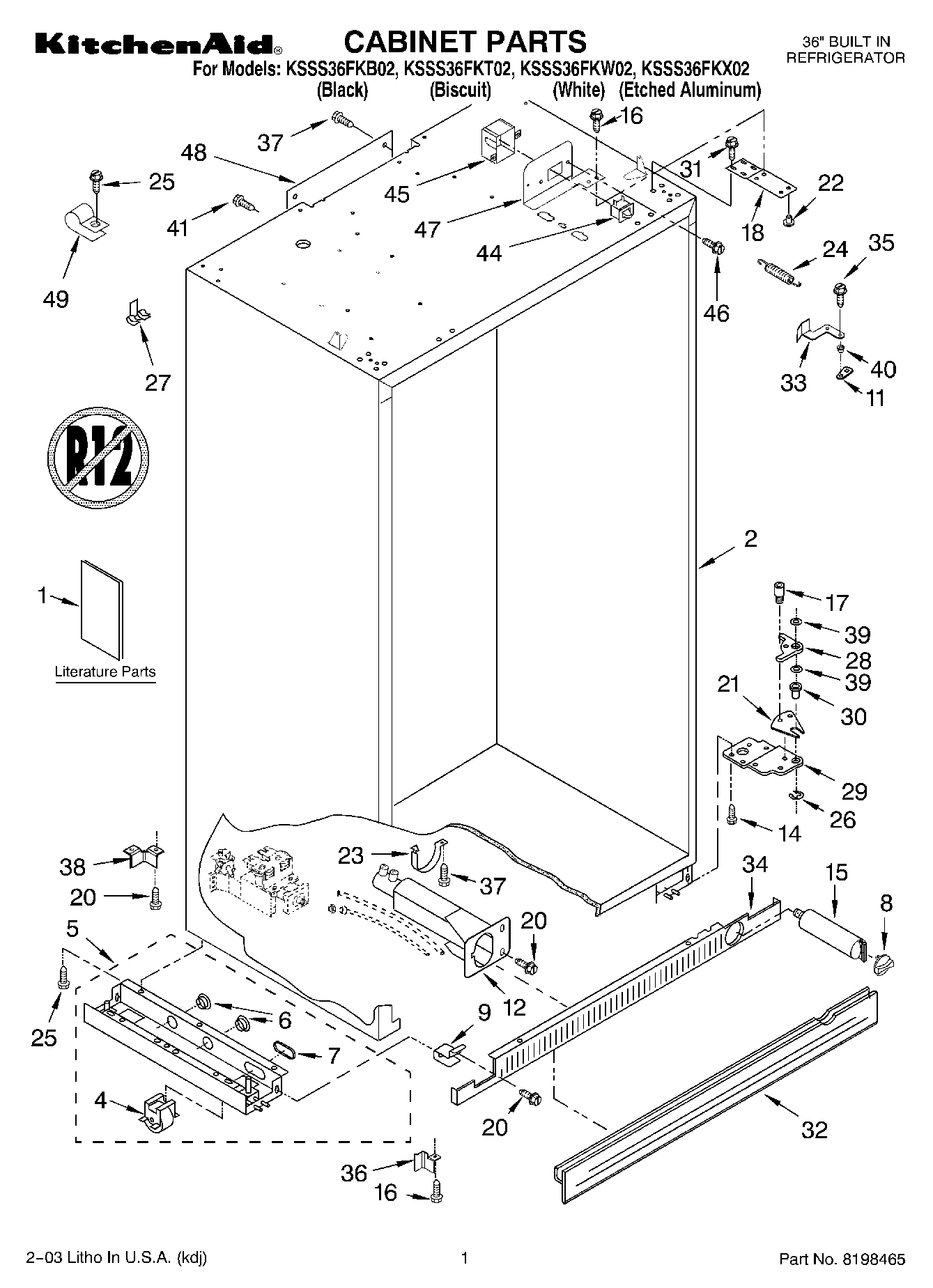01 - CABINET PARTS