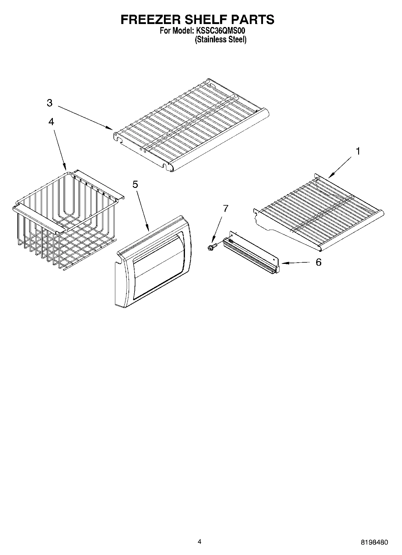 03 - FREEZER SHELF PARTS