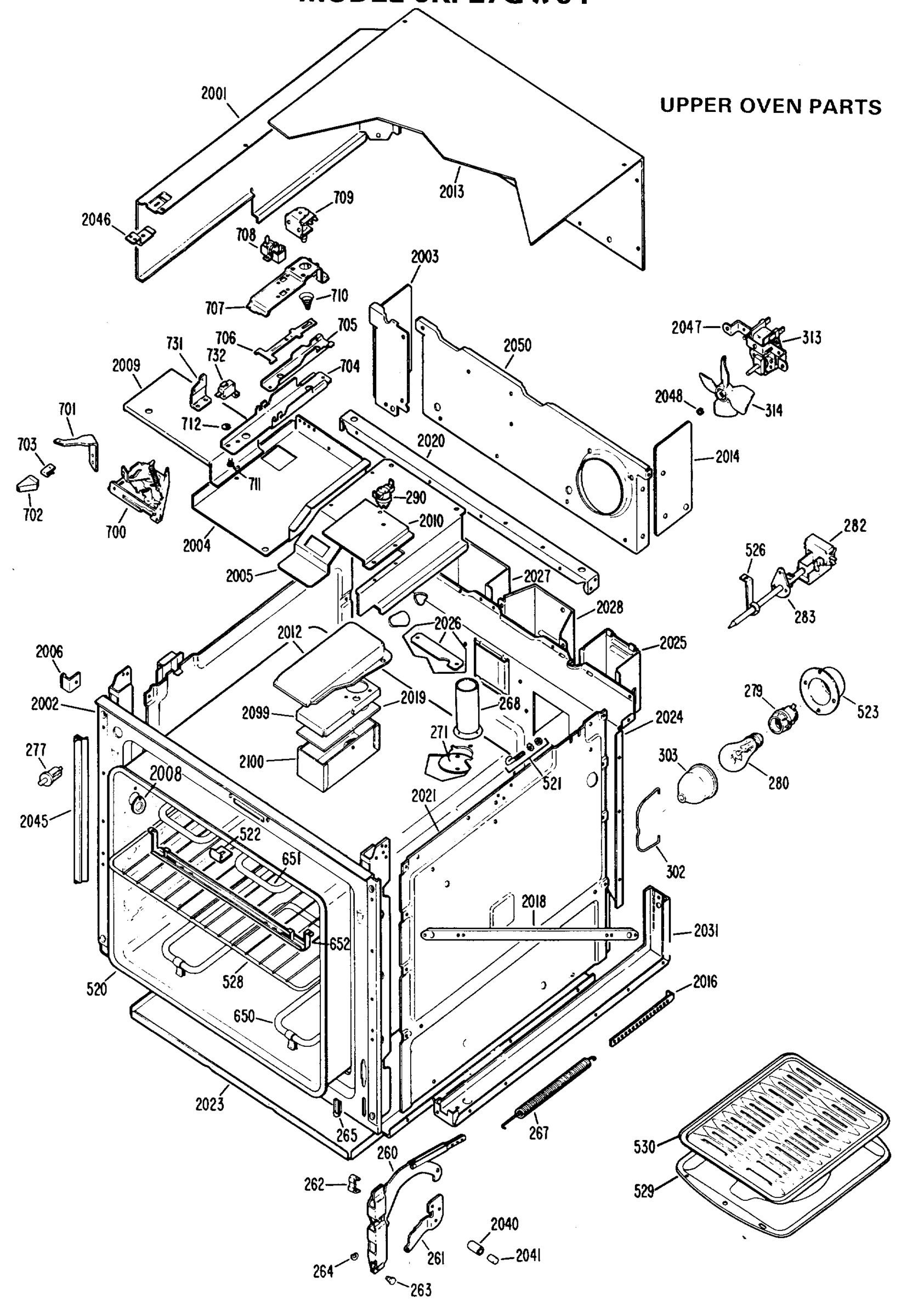 UPPER OVEN PARTS