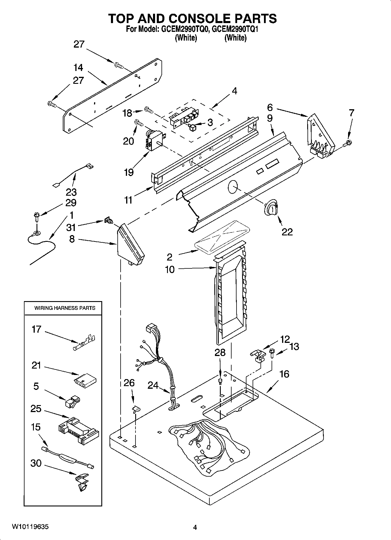 02 - TOP AND CONSOLE PARTS