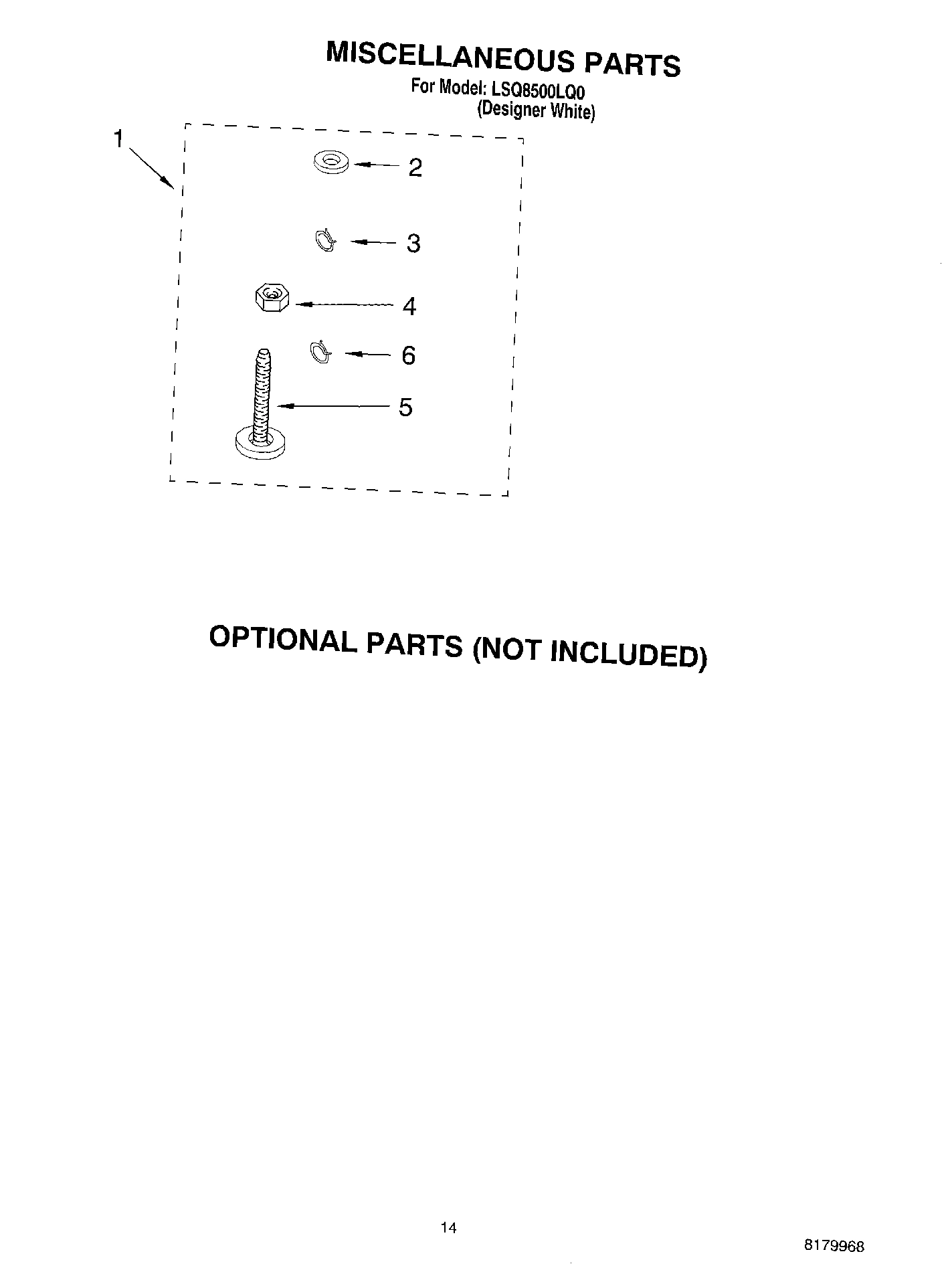 10 - MISCELLANEOUS PARTS - OPTIONAL PARTS (NOT INCLUDED