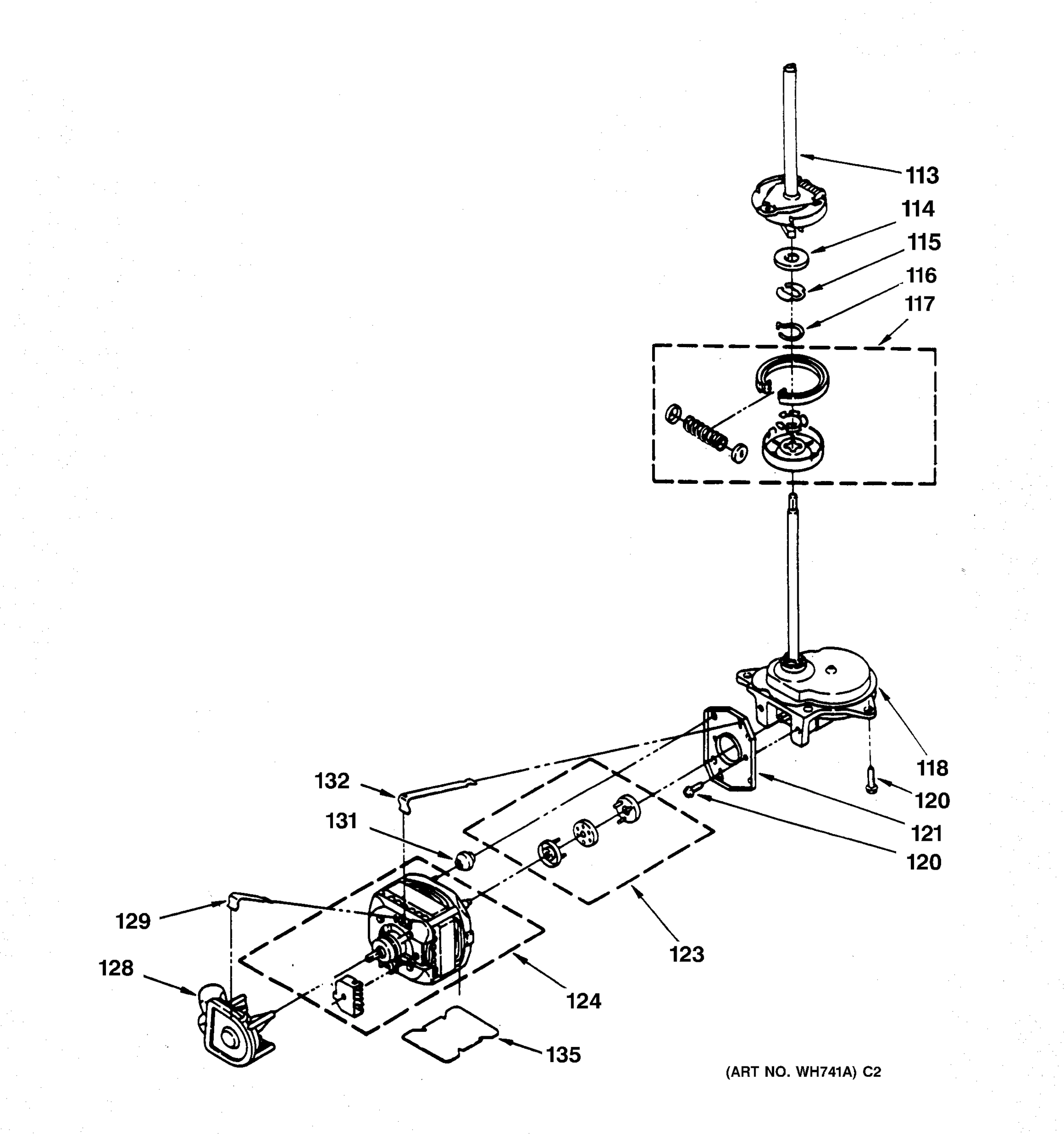 MOTOR & TRANSMISSION ASSEMBLY