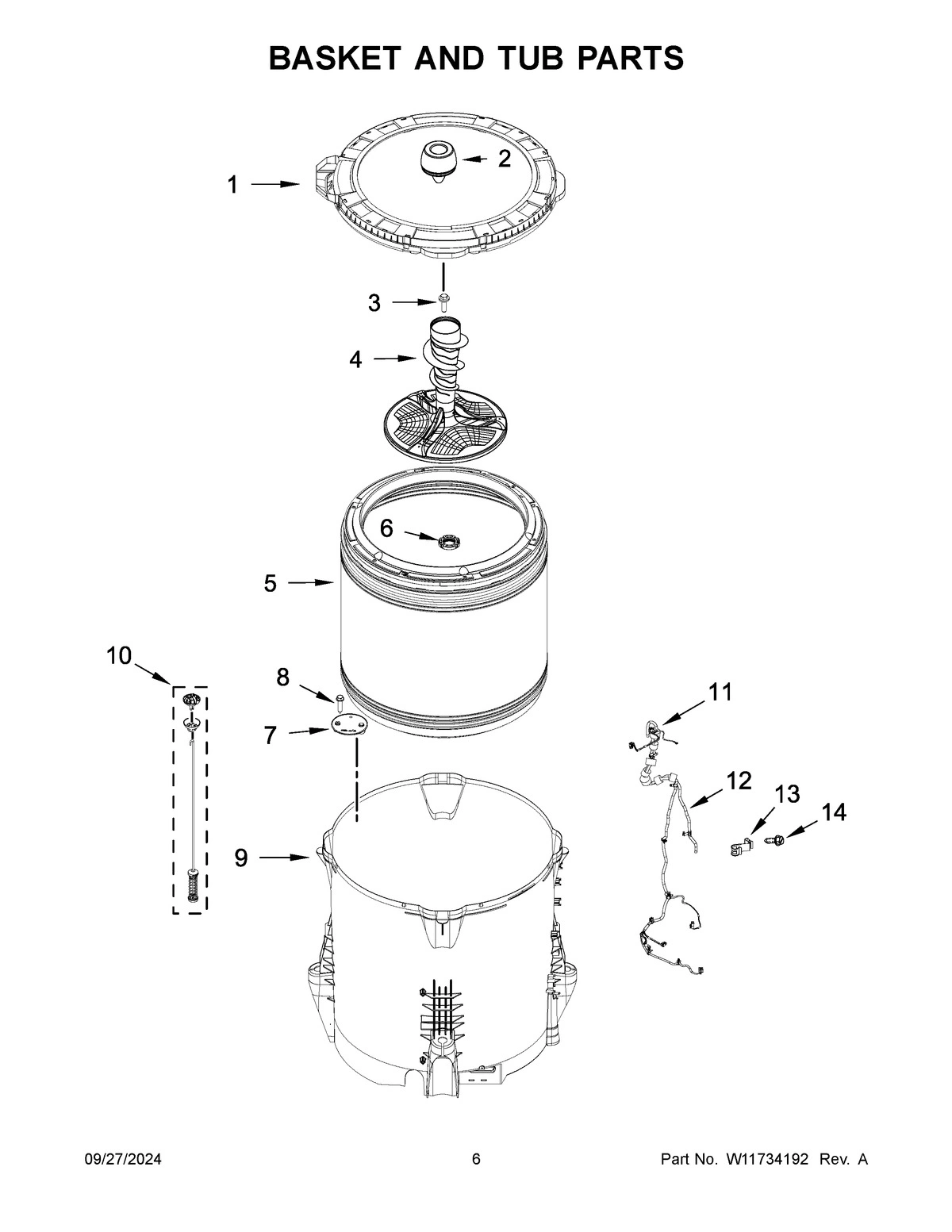 04 - BASKET AND TUB PARTS