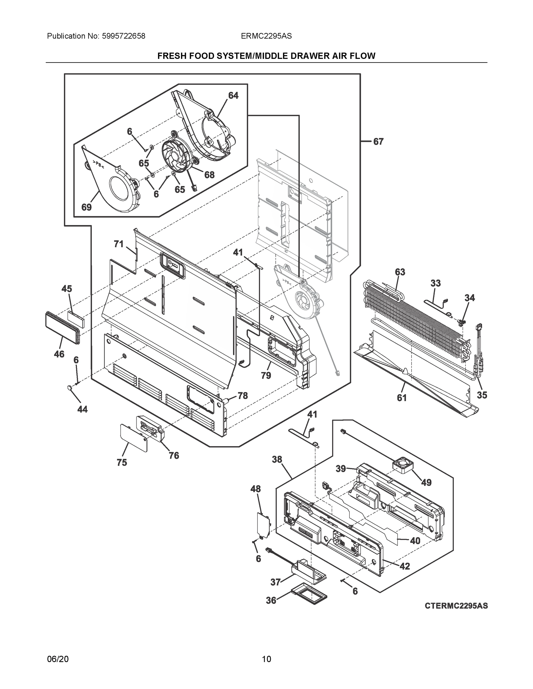 06 - FRESH FOOD SYSTEM/MIDDLE DRAWER AIR FLOW