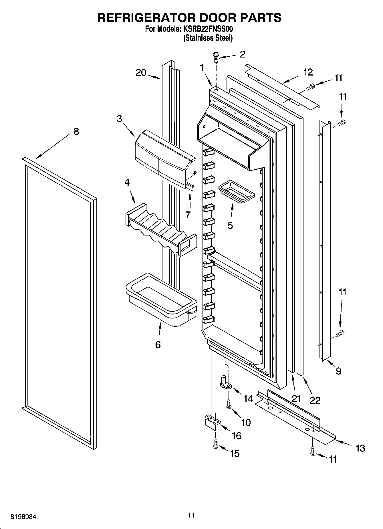 07 - REFRIGERATOR DOOR PARTS