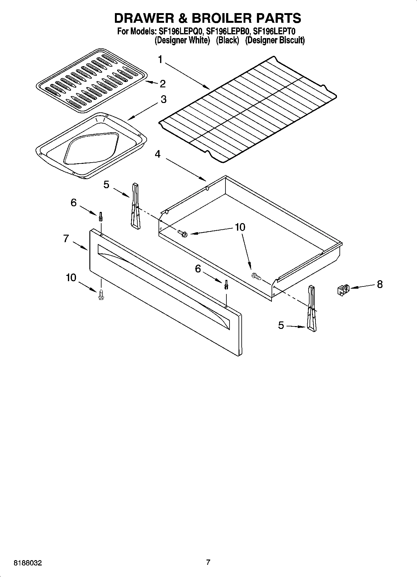 05 - DRAWER & BROILER PARTS