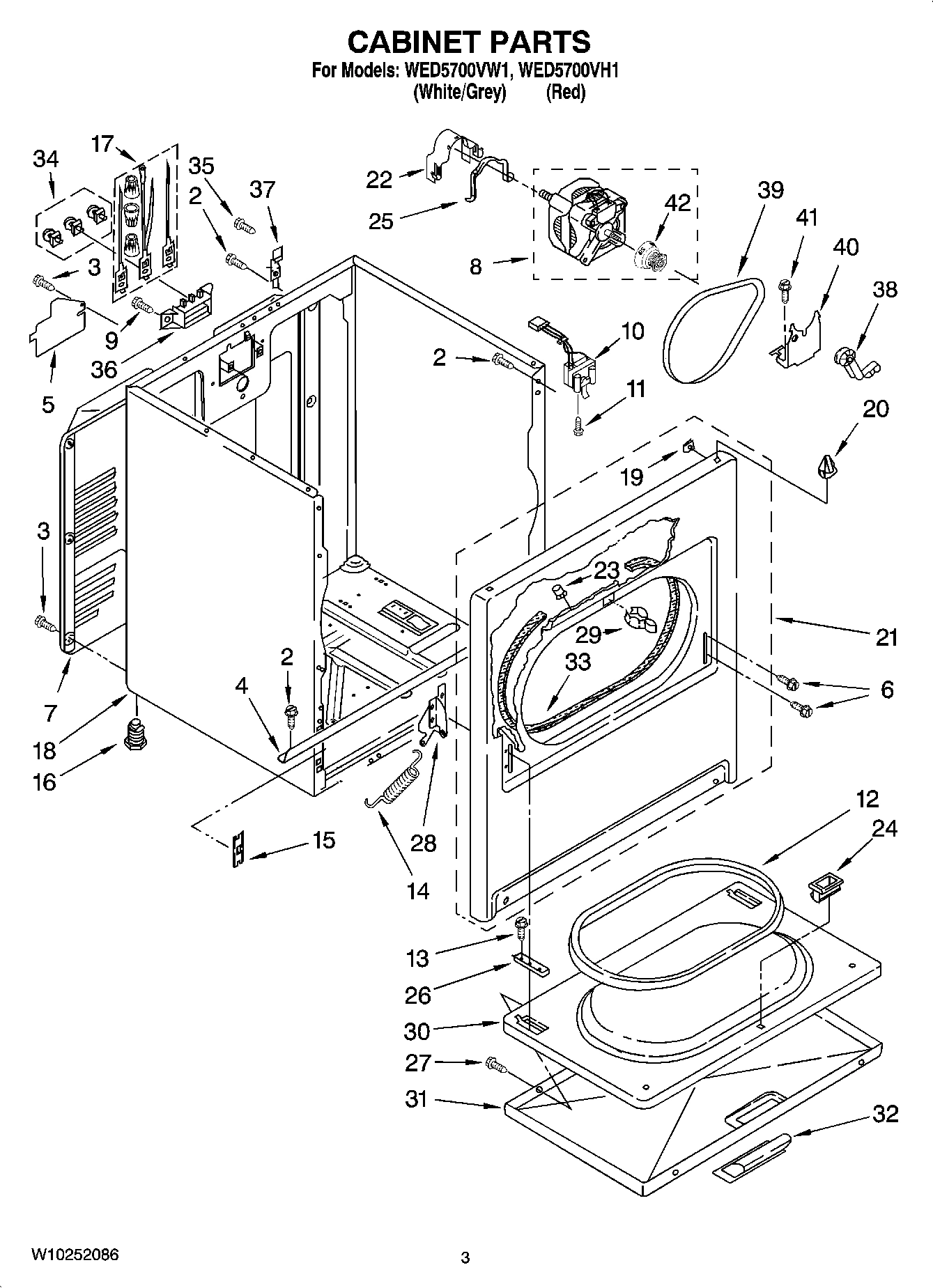 02 - CABINET PARTS