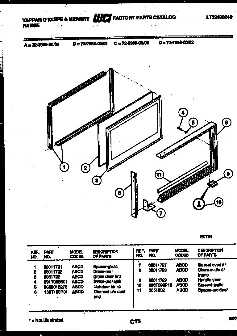 09 - UPPER OVEN DOOR PARTS
