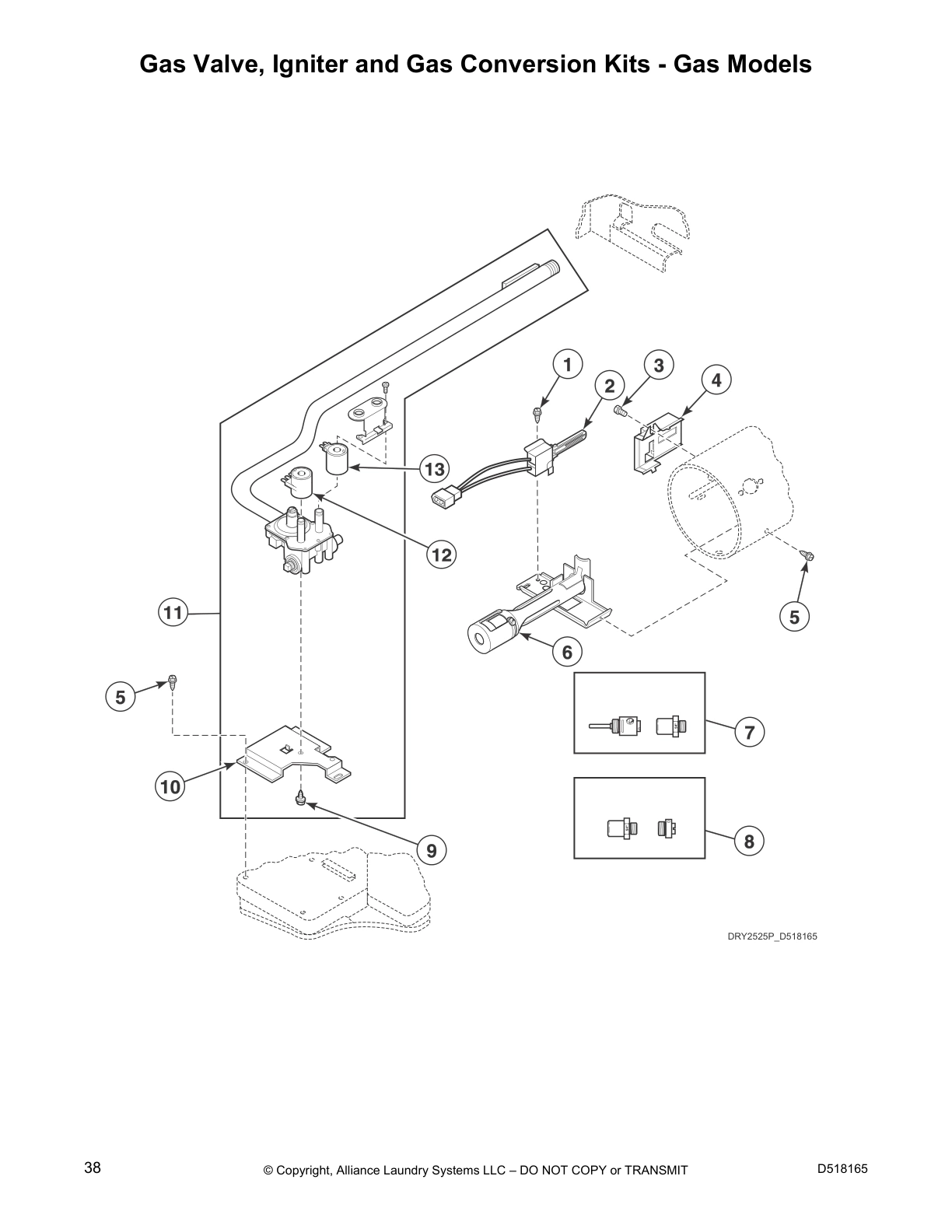 Gas Valve, Igniter and Gas Conversion Kits - Gas Models