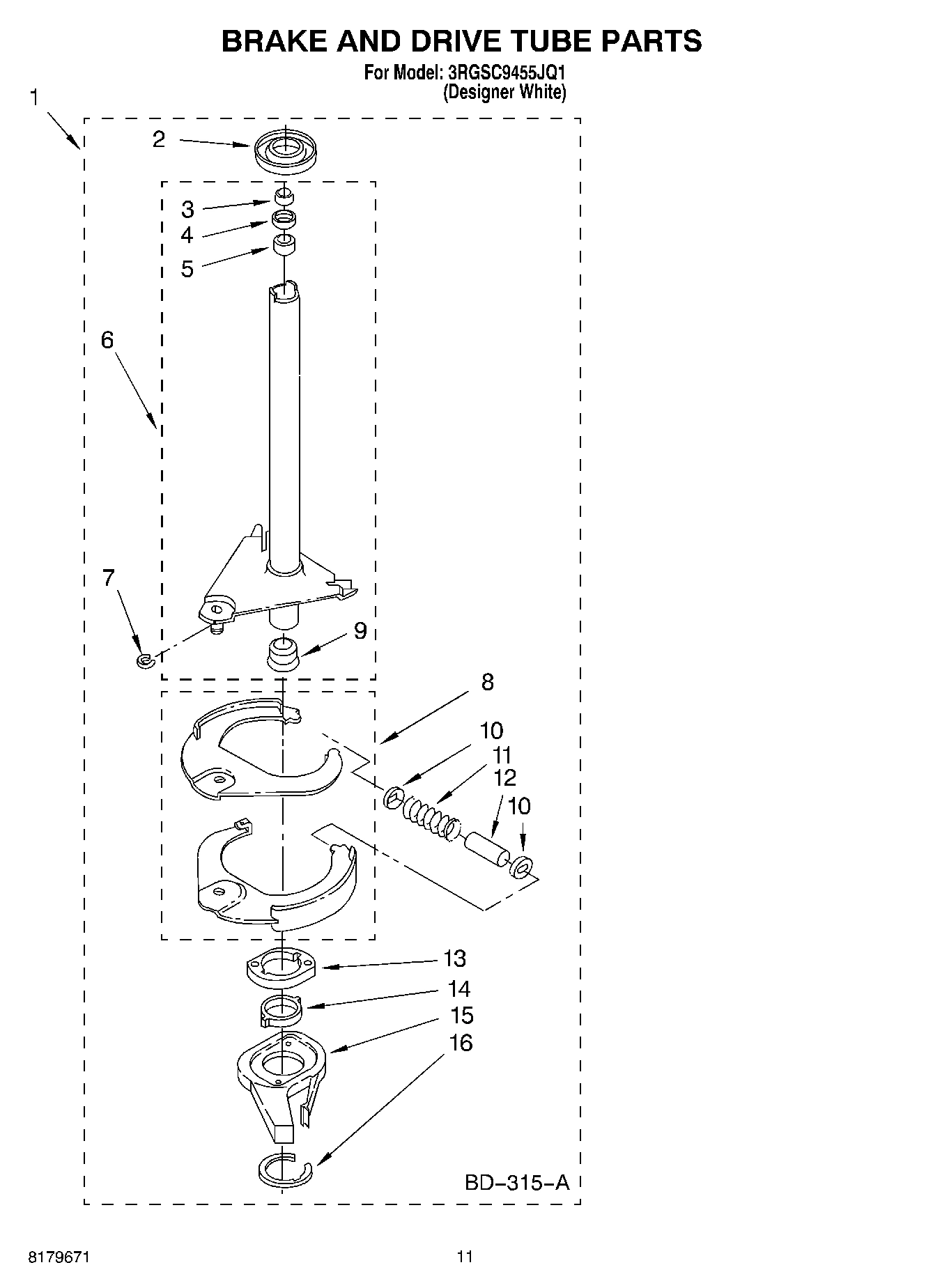 07 - BRAKE AND DRIVE TUBE PARTS