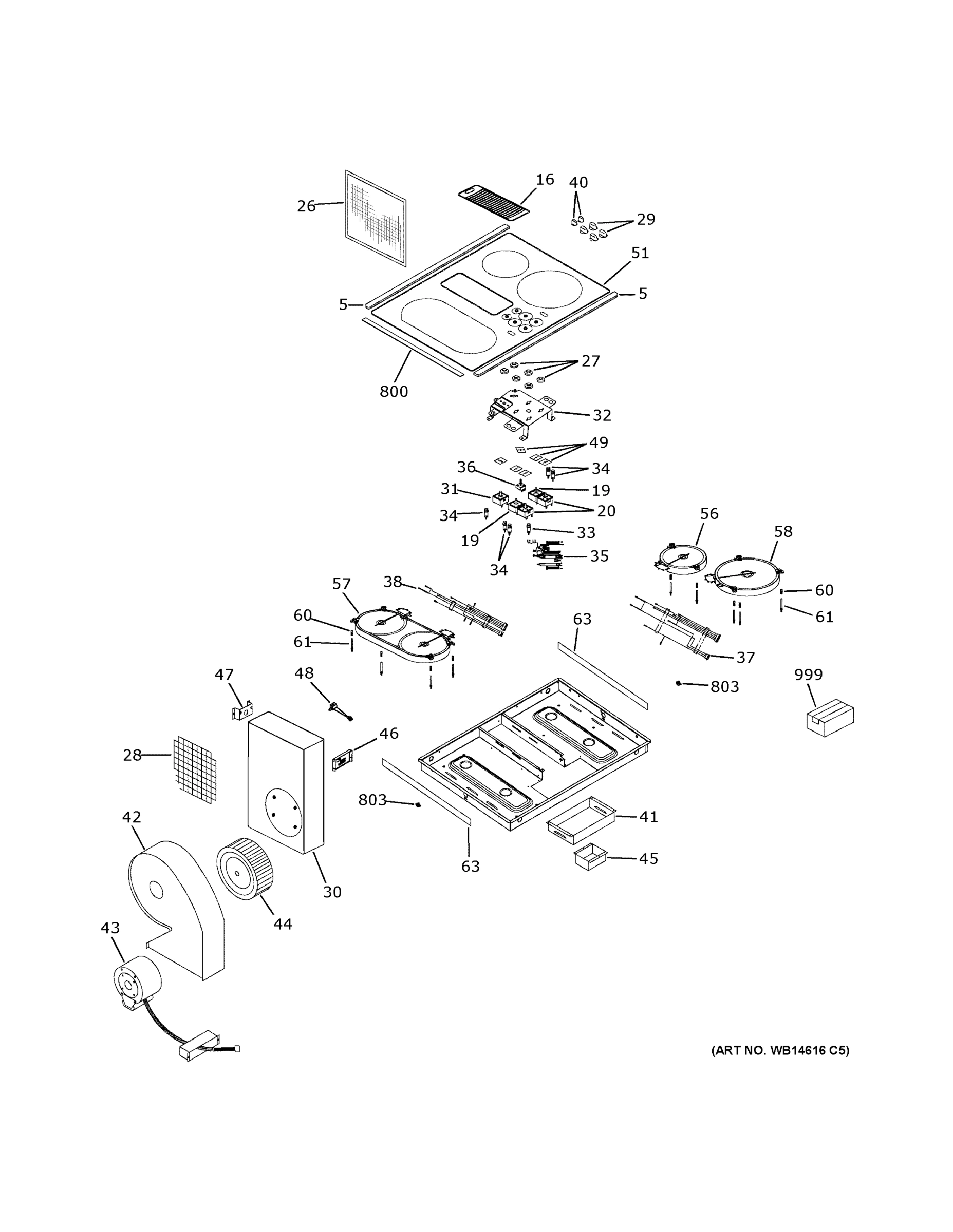 CONTROL PANEL & COOKTOP
