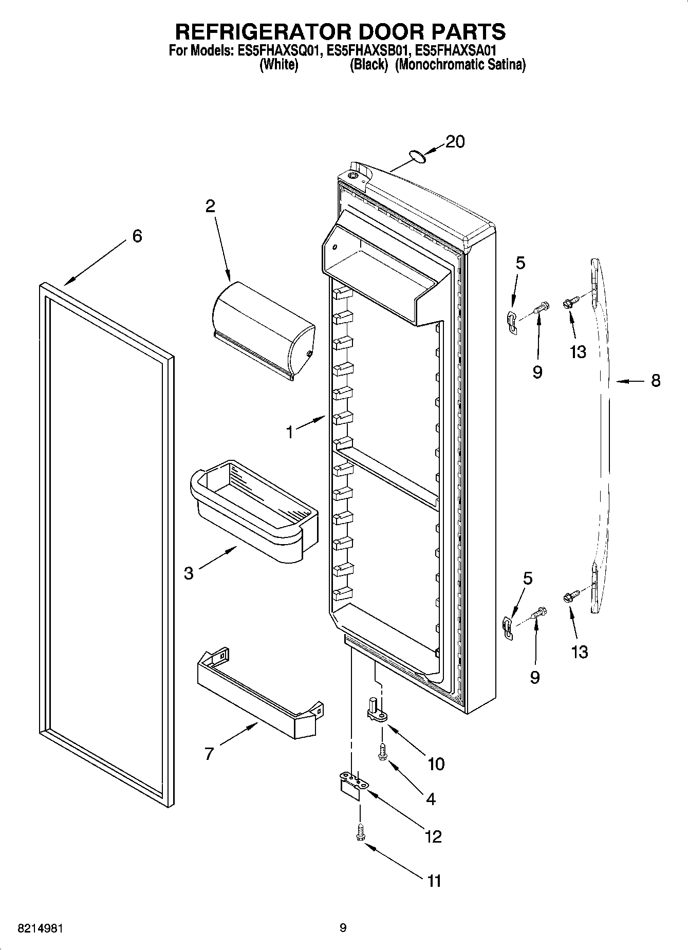 06 - REFRIGERATOR DOOR PARTS
