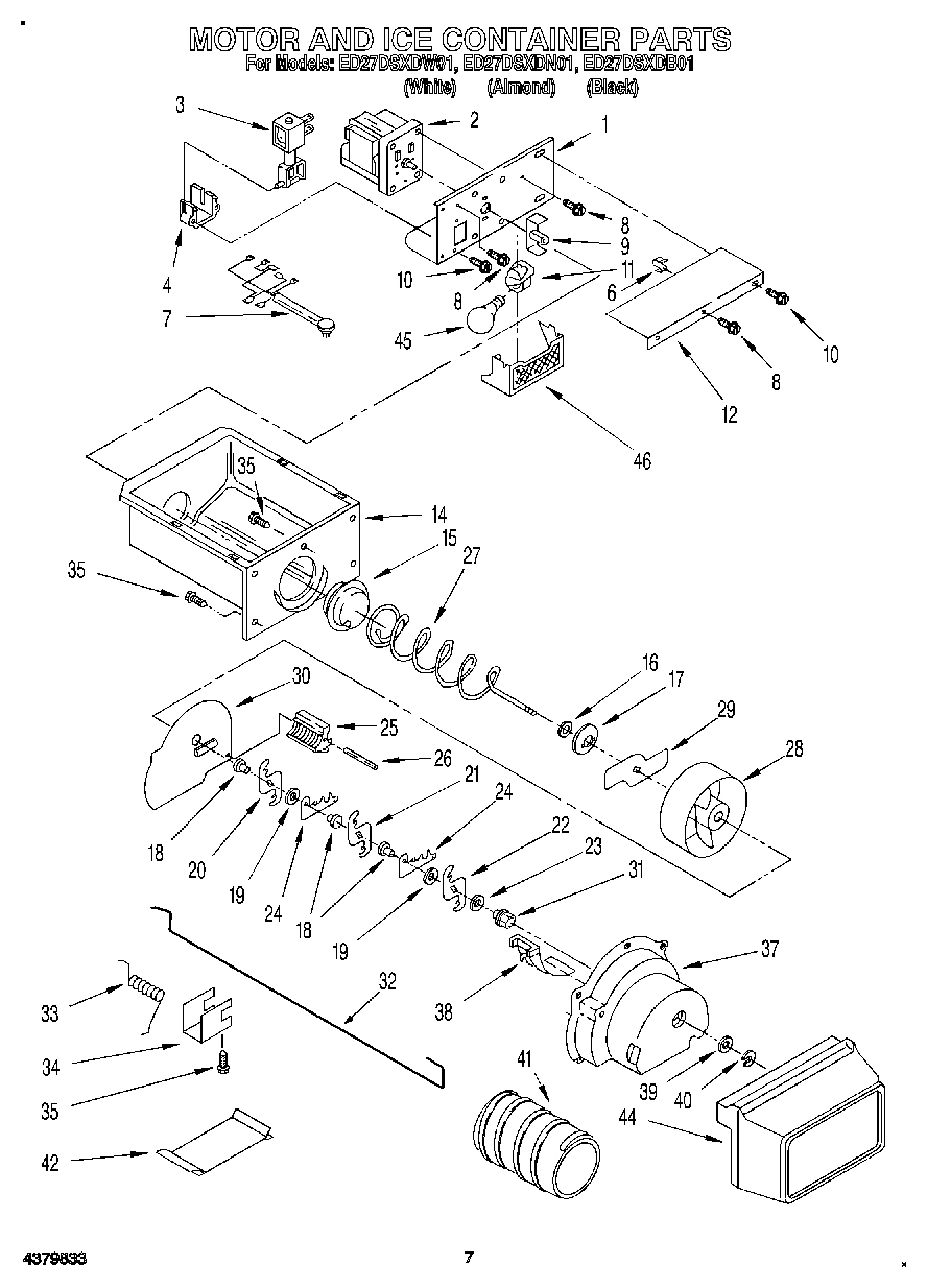 05 - MOTOR AND ICE CONTAINER