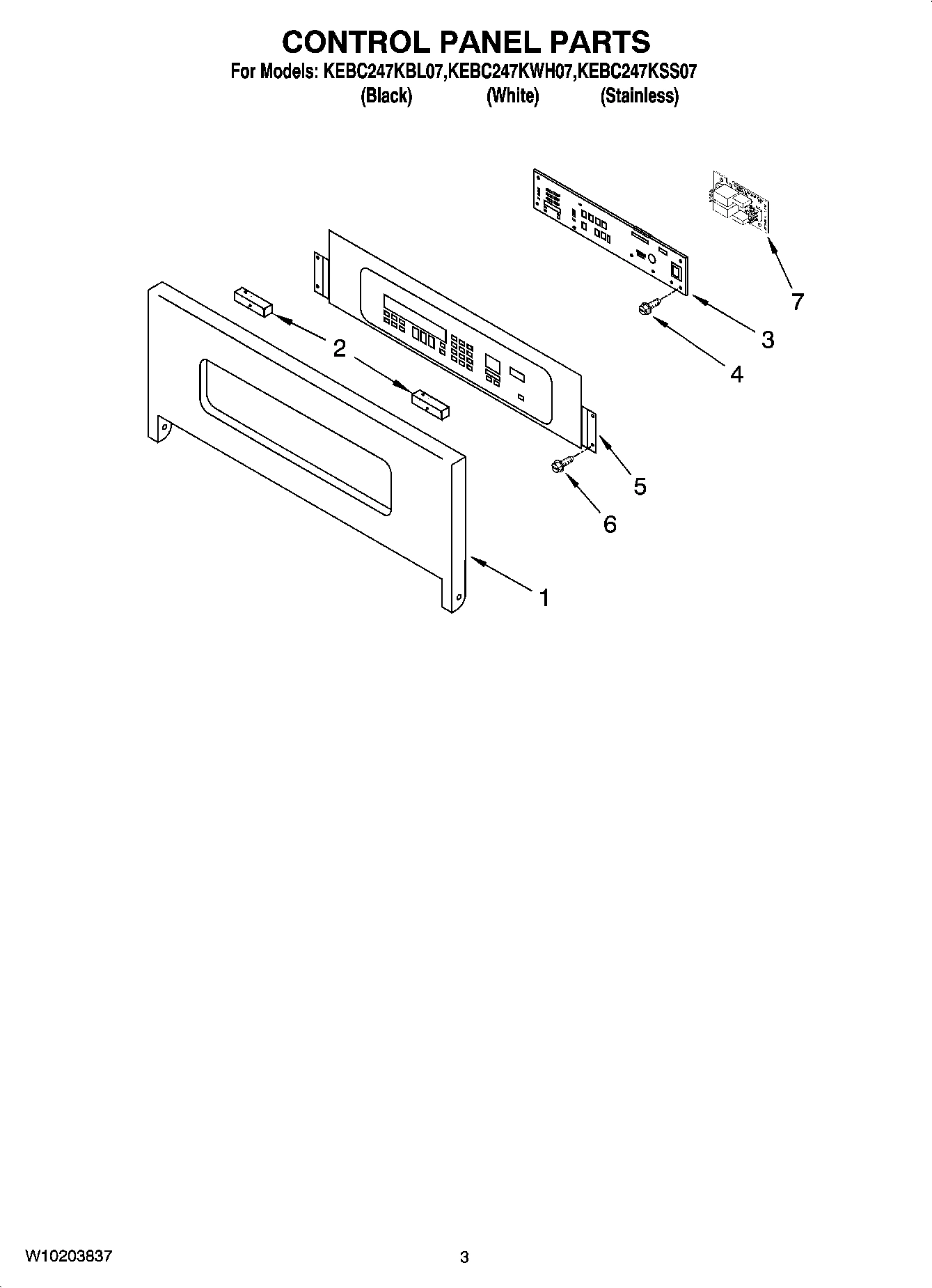 02 - CONTROL PANEL PARTS