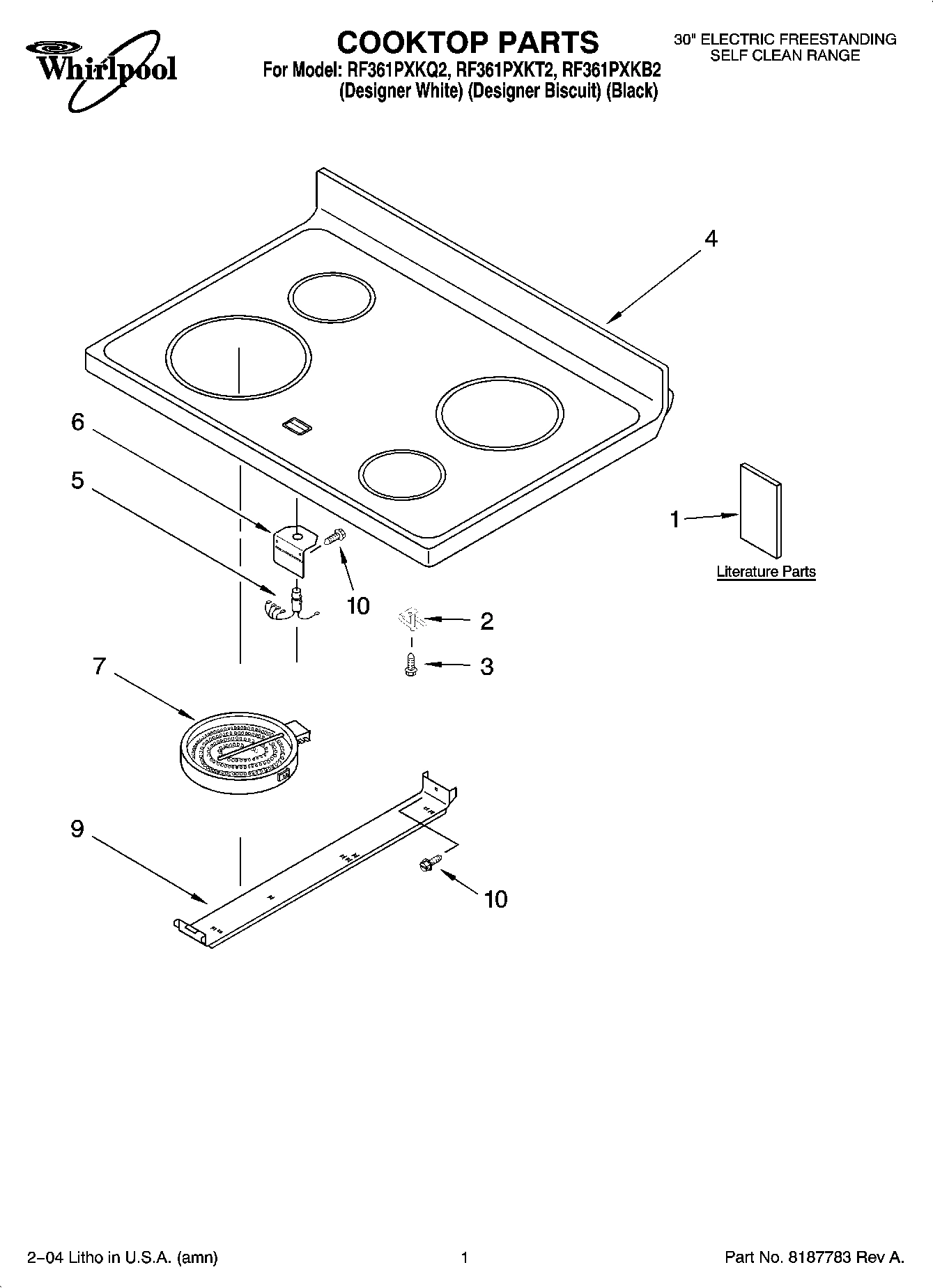 01 - COOKTOP PARTS