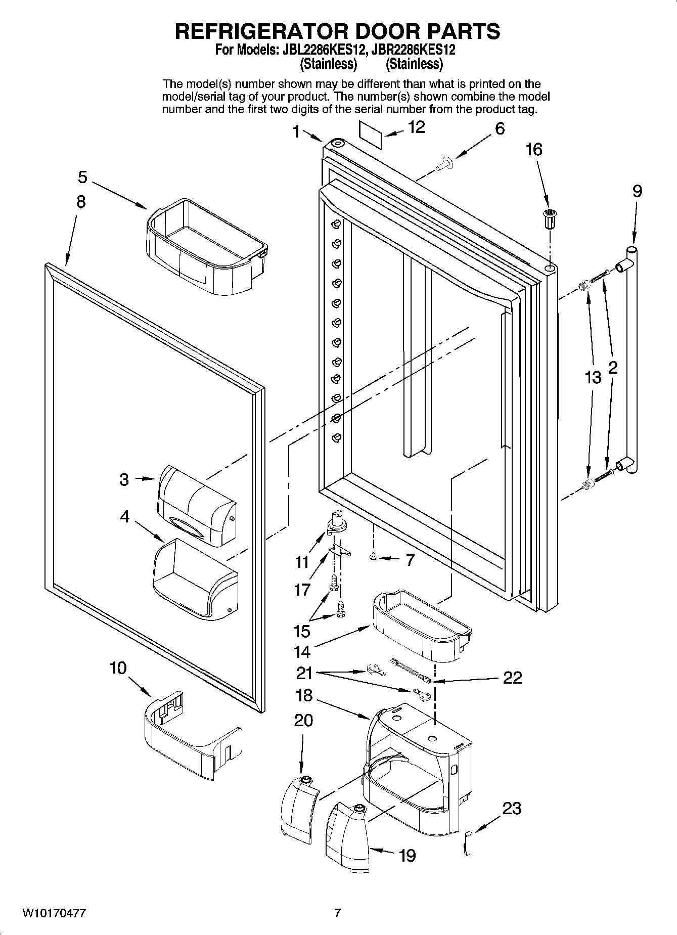 04 - REFRIGERATOR DOOR PARTS