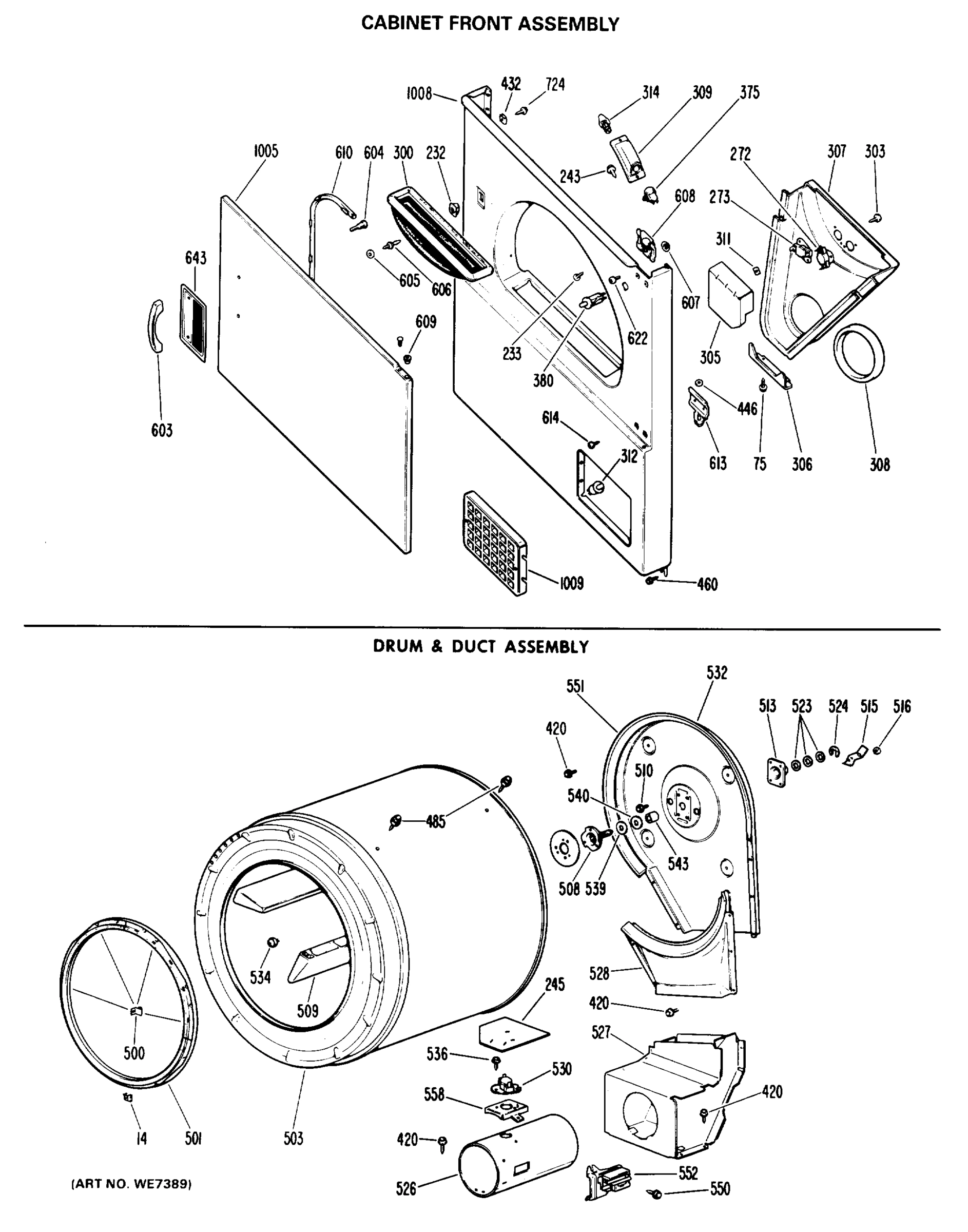CABINET FRONT ASSEMBLY