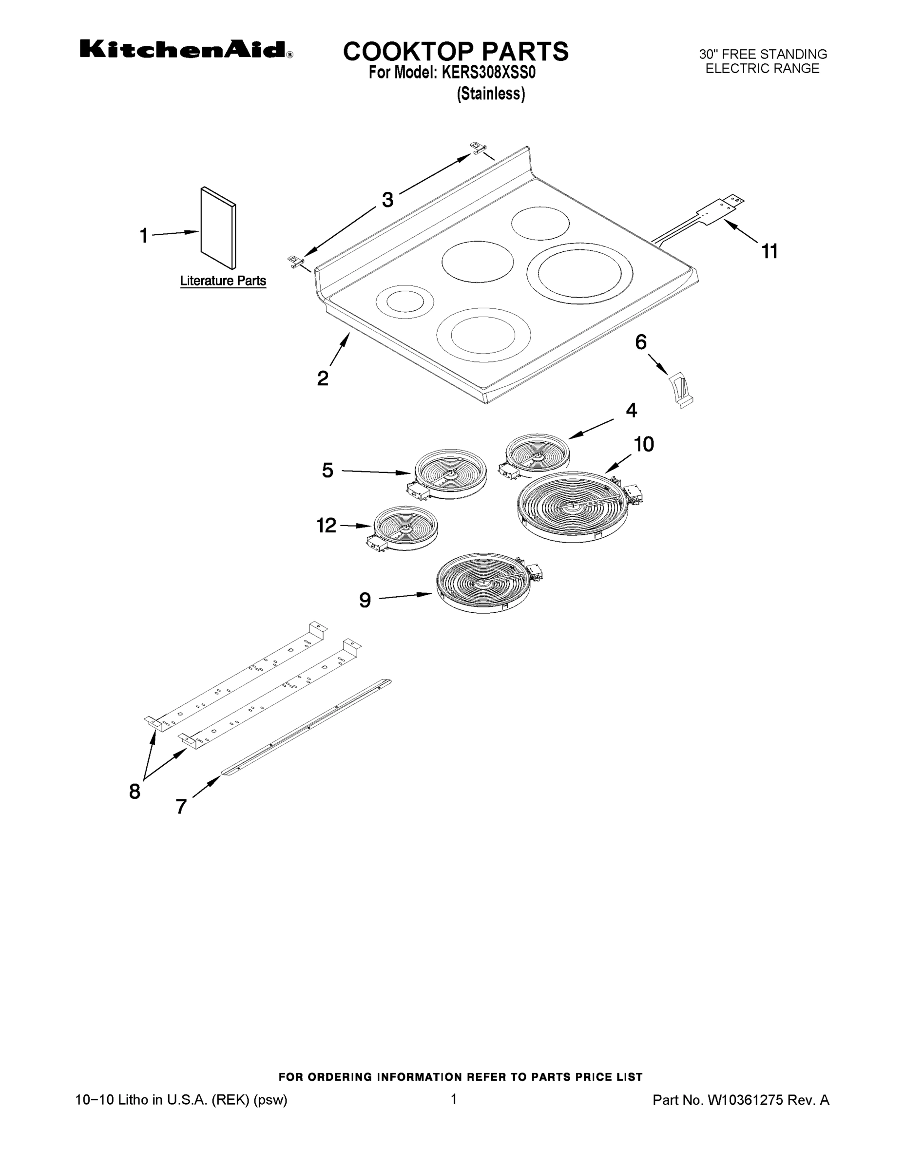 01 - COOKTOP PARTS