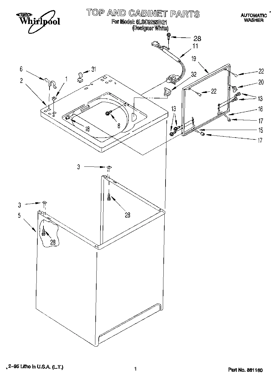 01 - TOP AND CABINET, LIT/OPTIONAL
