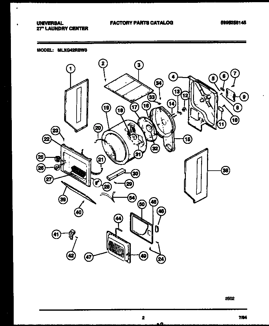 02 - CABINET AND COMPONENT PARTS
