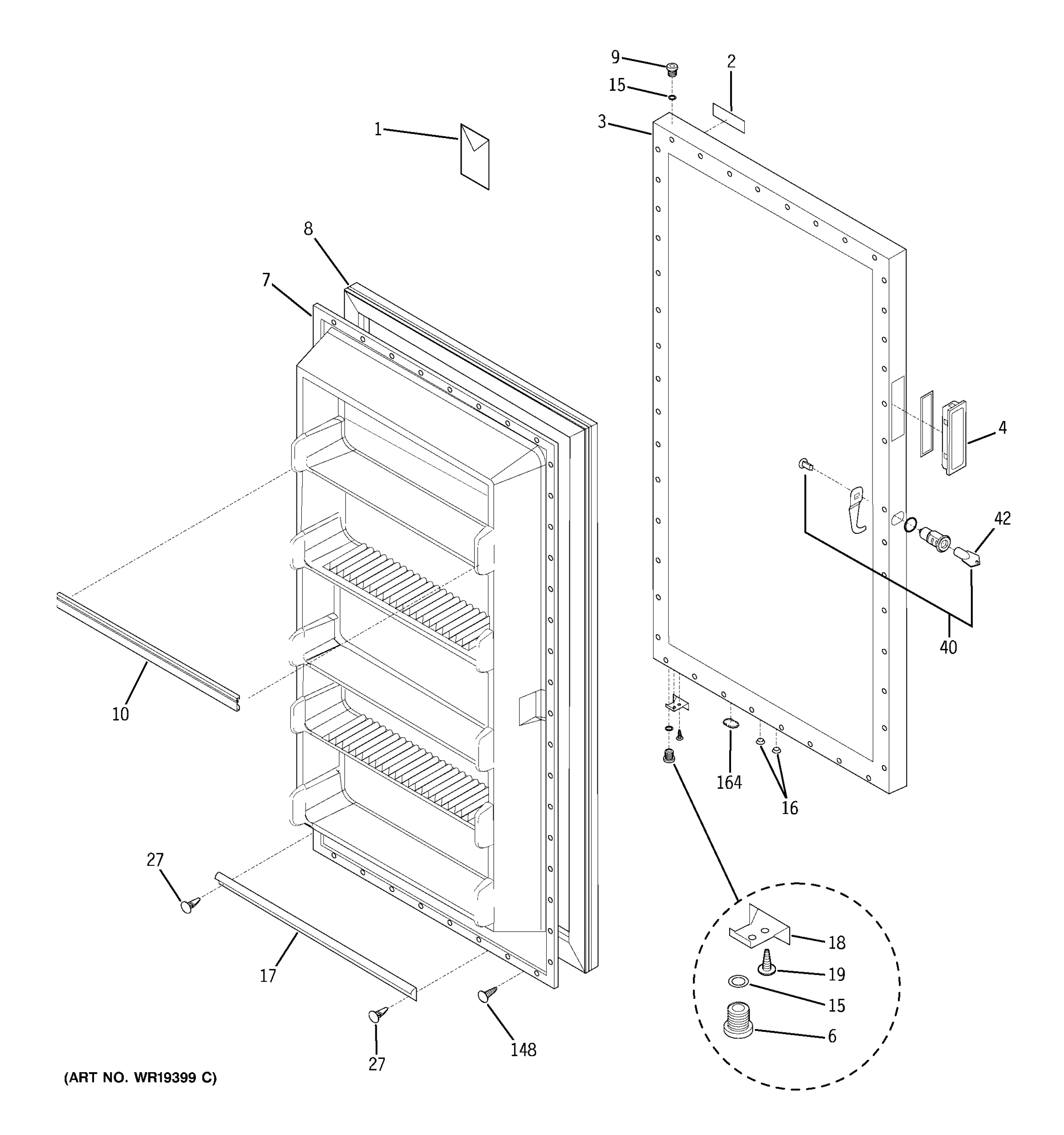 FREEZER DOOR