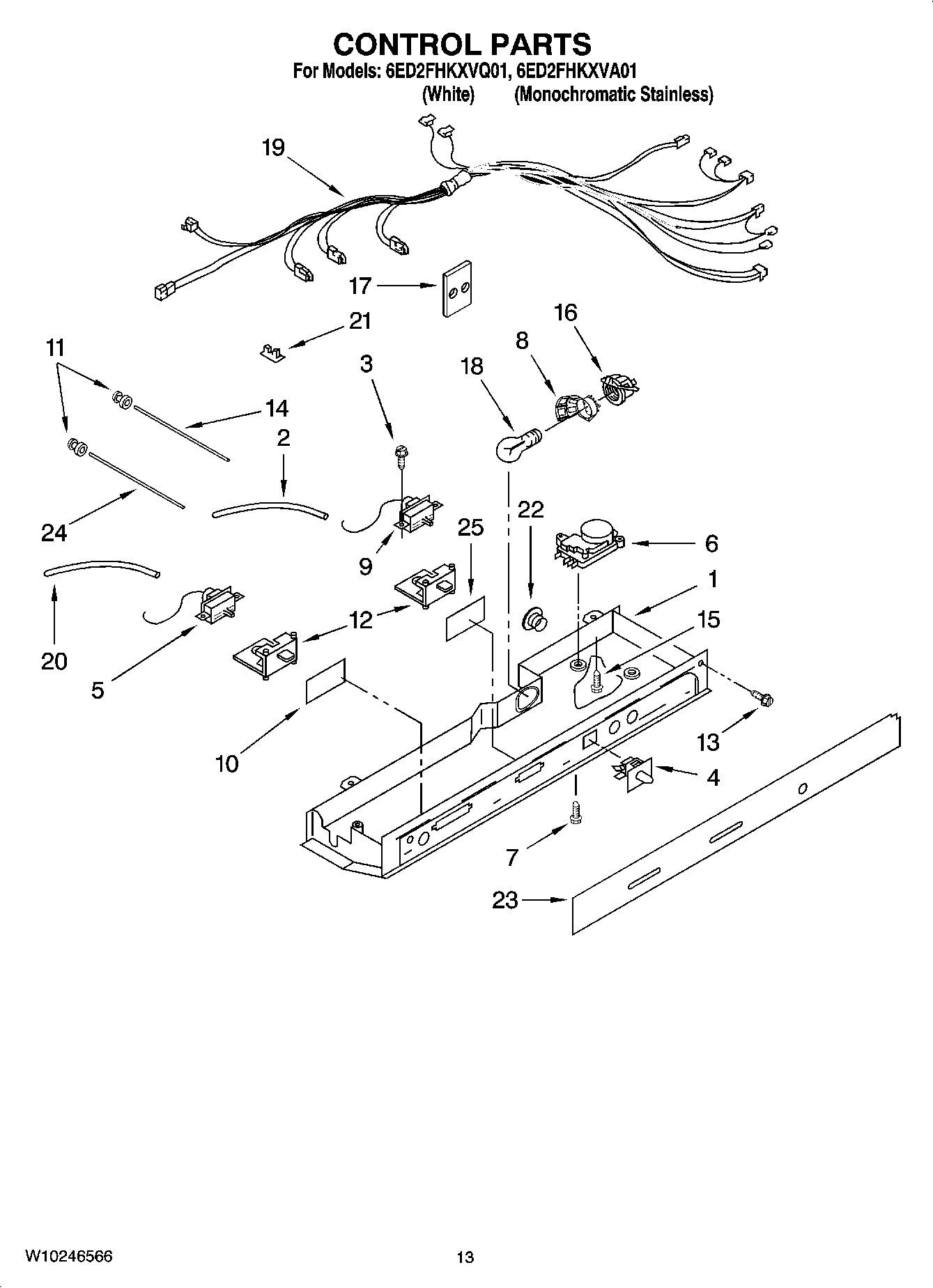 09 - CONTROL PARTS, OPTIONAL PARTS (NOT INCLUDED)