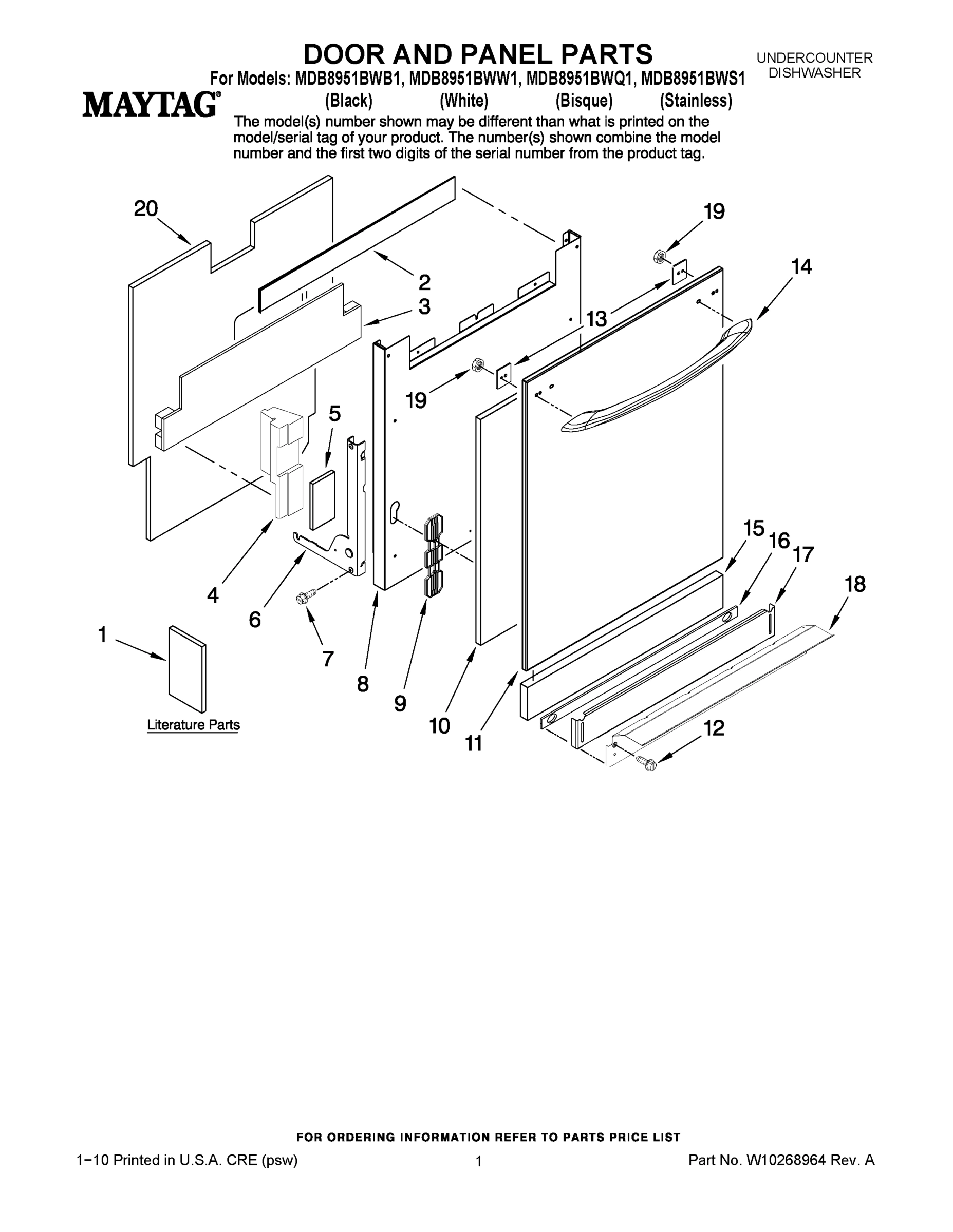 01 - DOOR AND PANEL PARTS