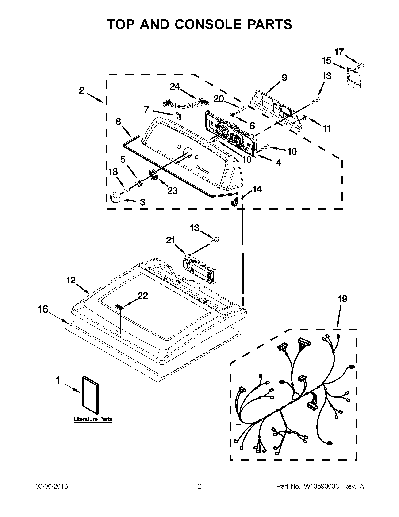 01 - TOP AND CONSOLE PARTS