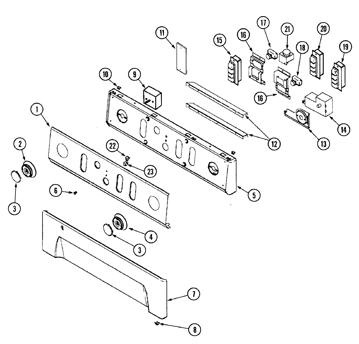 07 - CONTROL PANEL (WASHER)