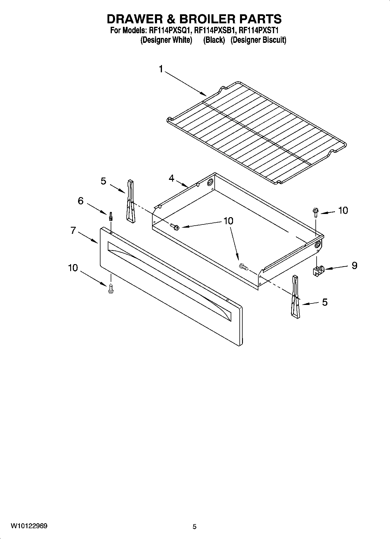 04 - DRAWER & BROILER PARTS