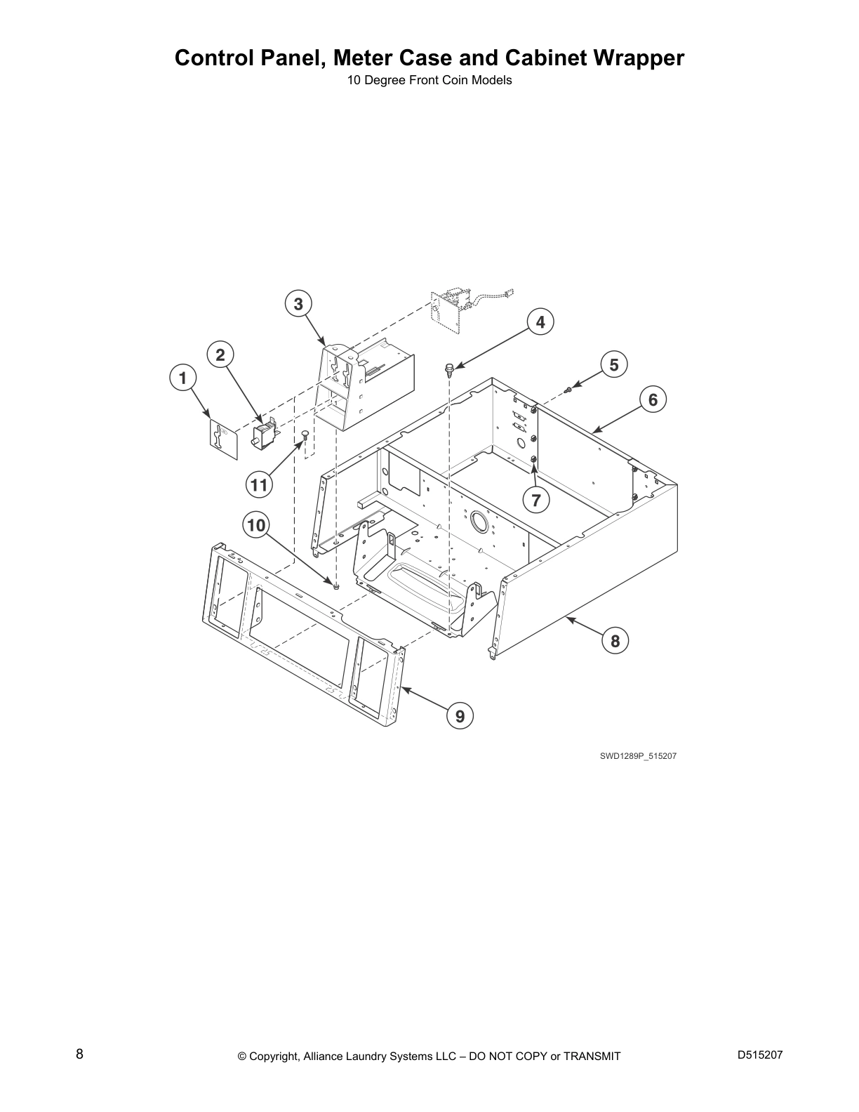 Control Panel, Meter Case and Cabinet Wrapper