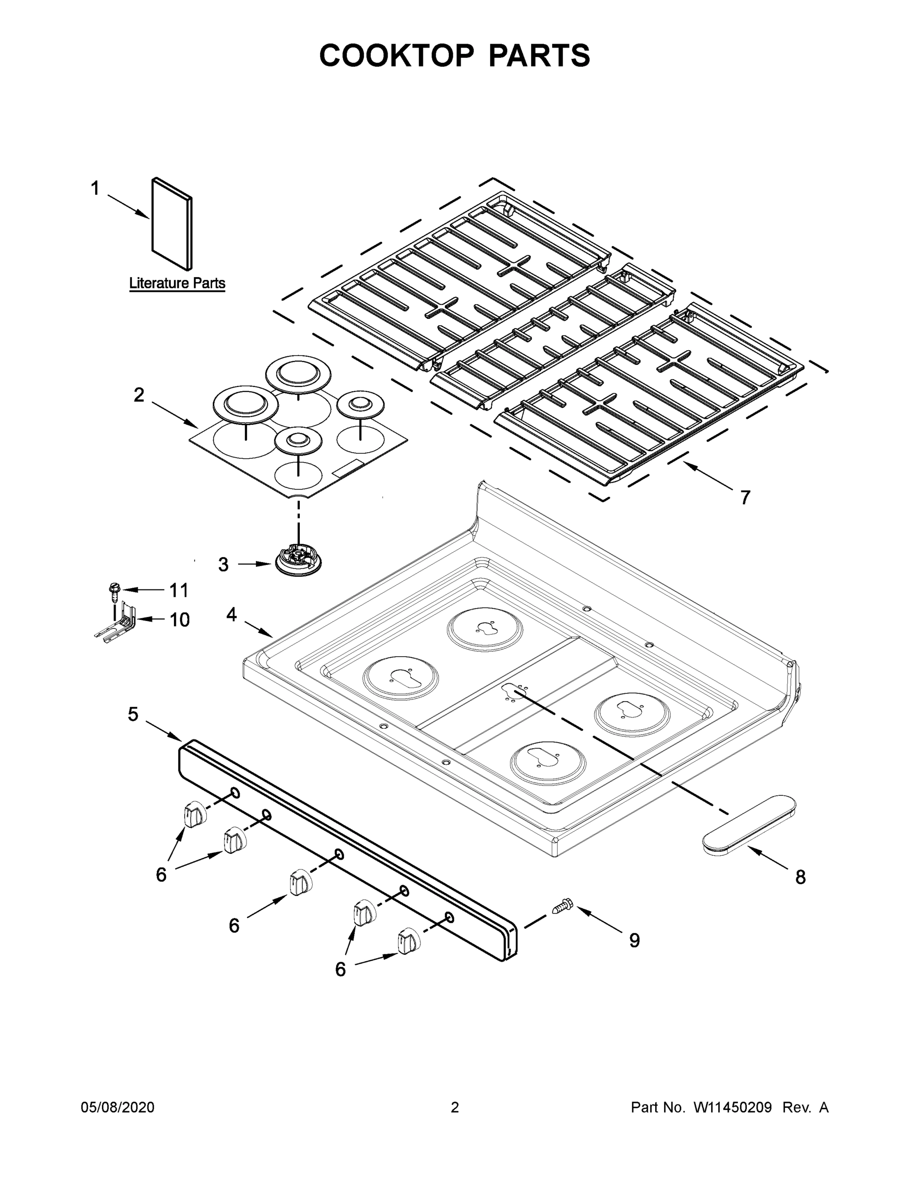 02 - COOKTOP PARTS