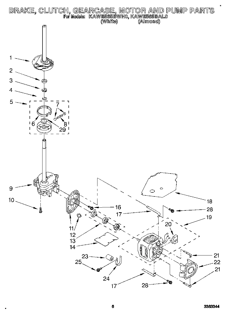 04 - BRAKE, CLUTCH, GEARCASE, MOTOR AND PUMP