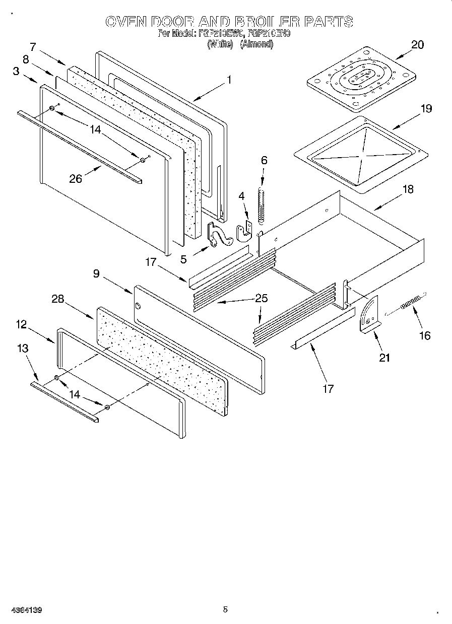 03 - OVEN DOOR AND BROILER