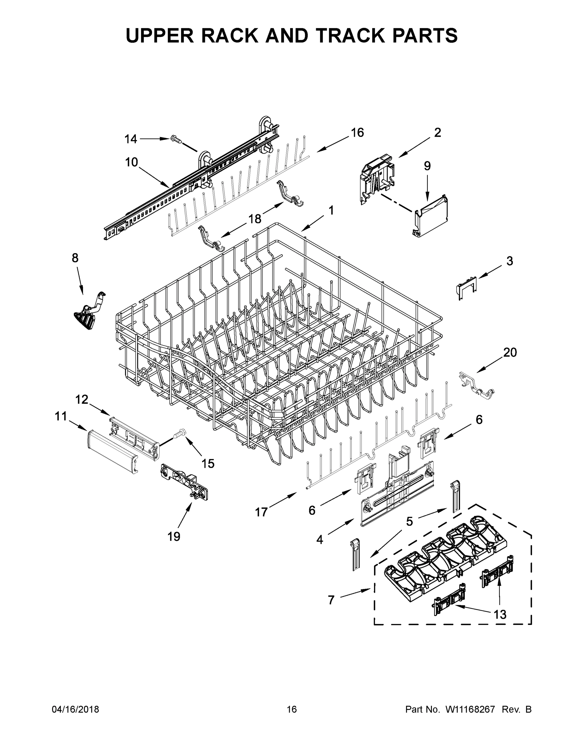 09 - UPPER RACK AND TRACK PARTS