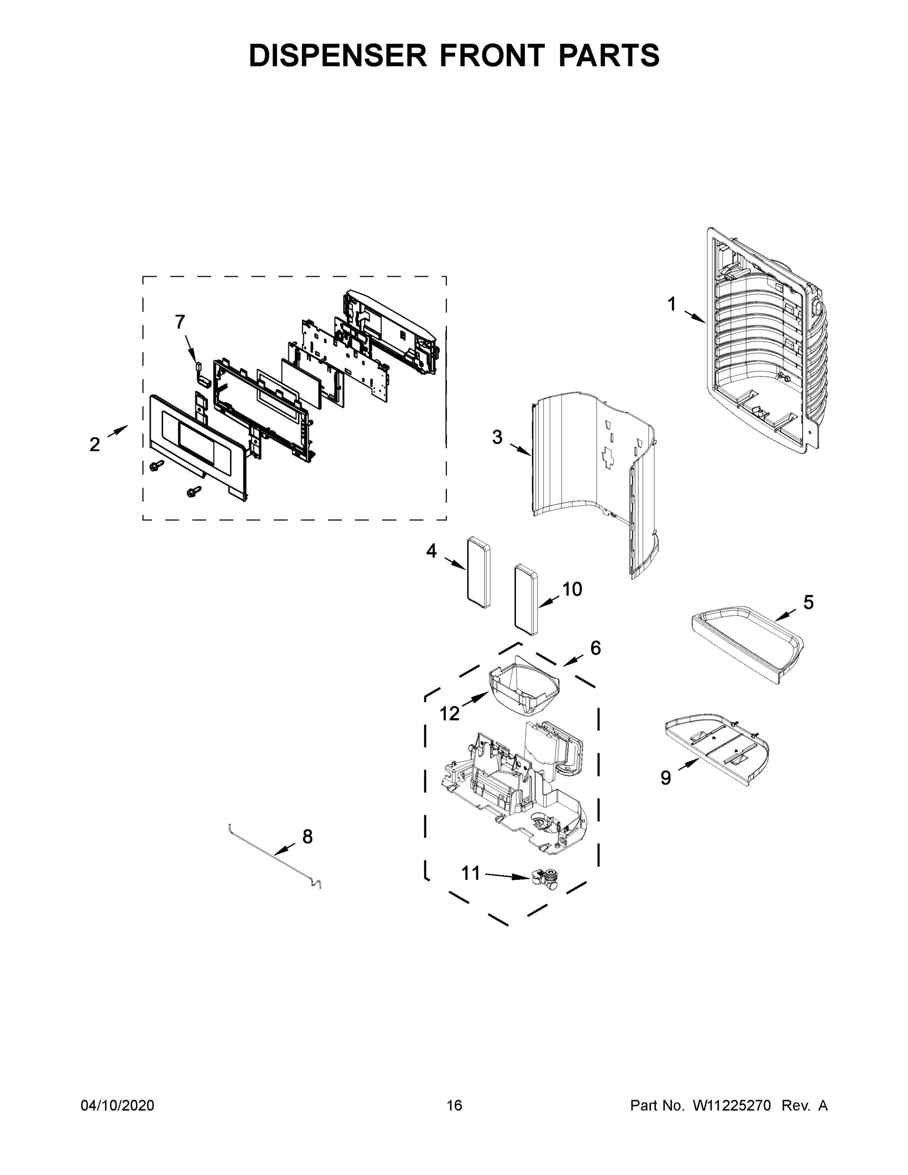 09 - DISPENSER FRONT PARTS
