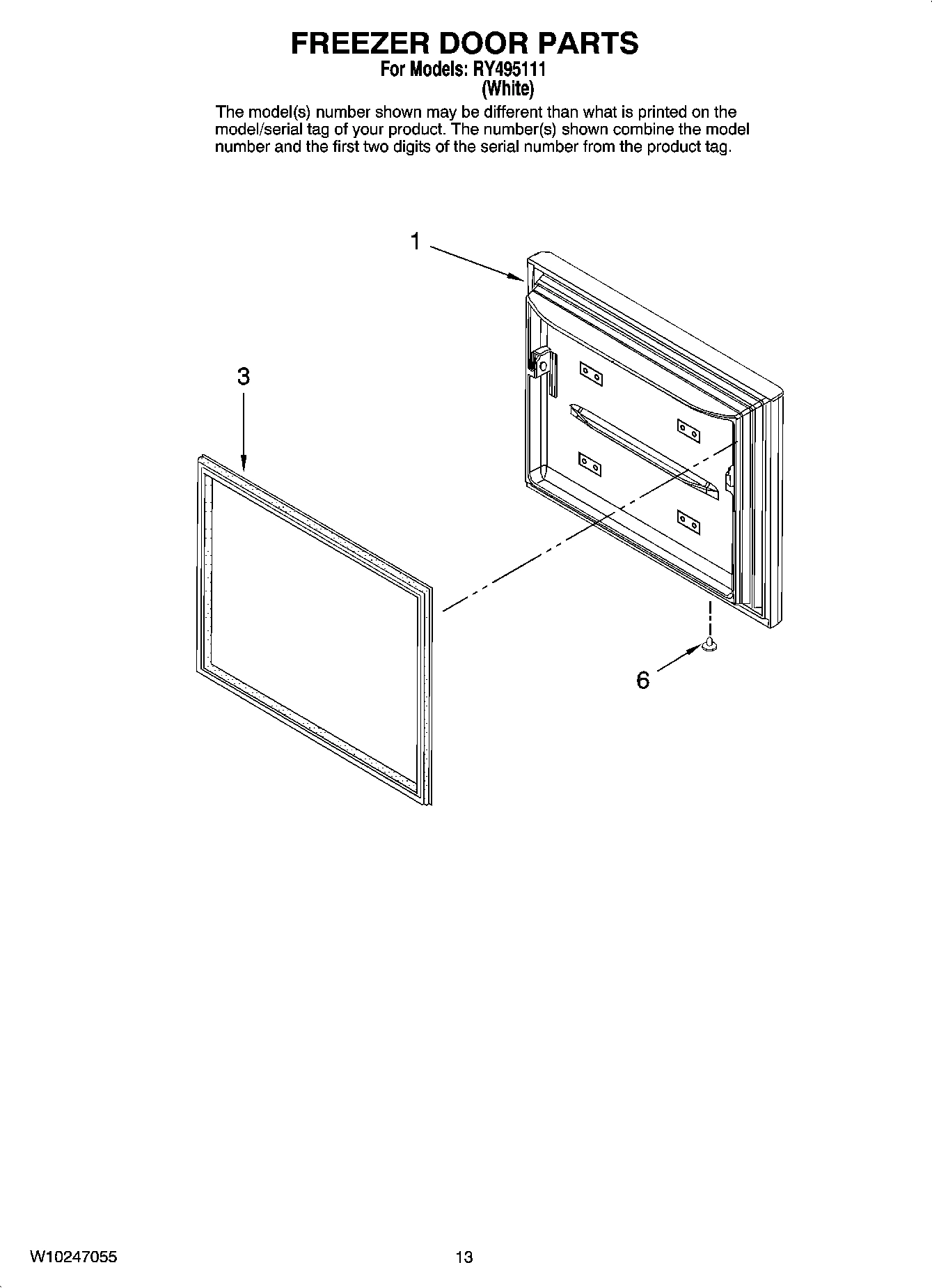 07 - FREEZER DOOR PARTS