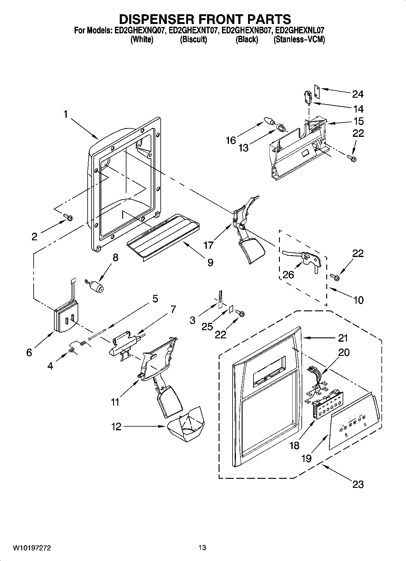 08 - DISPENSER FRONT PARTS