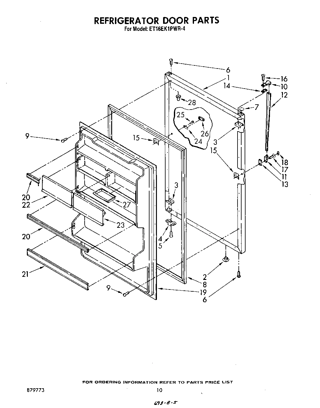 07 - REFRIGERATOR DOOR , NOT ILLUSTRATED